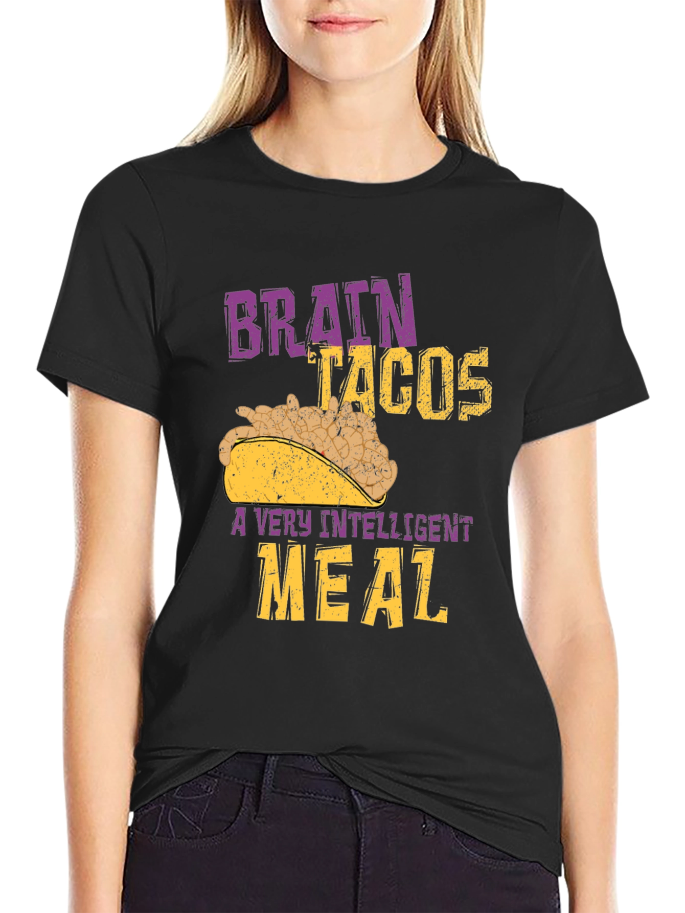 Brain Tacos T-Shirt - Intelligent Meal
