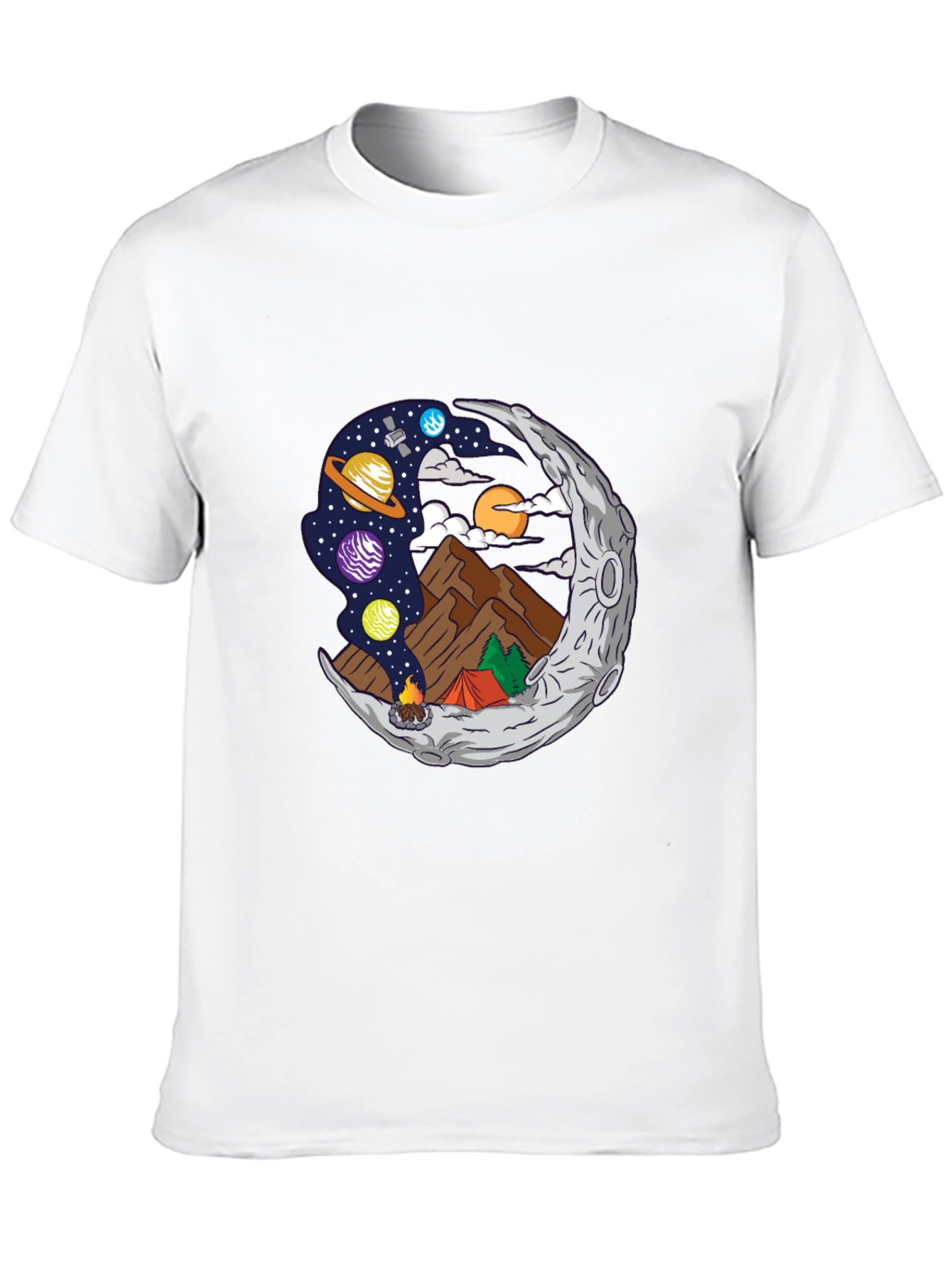 Cosmic Camping Black T-Shirt