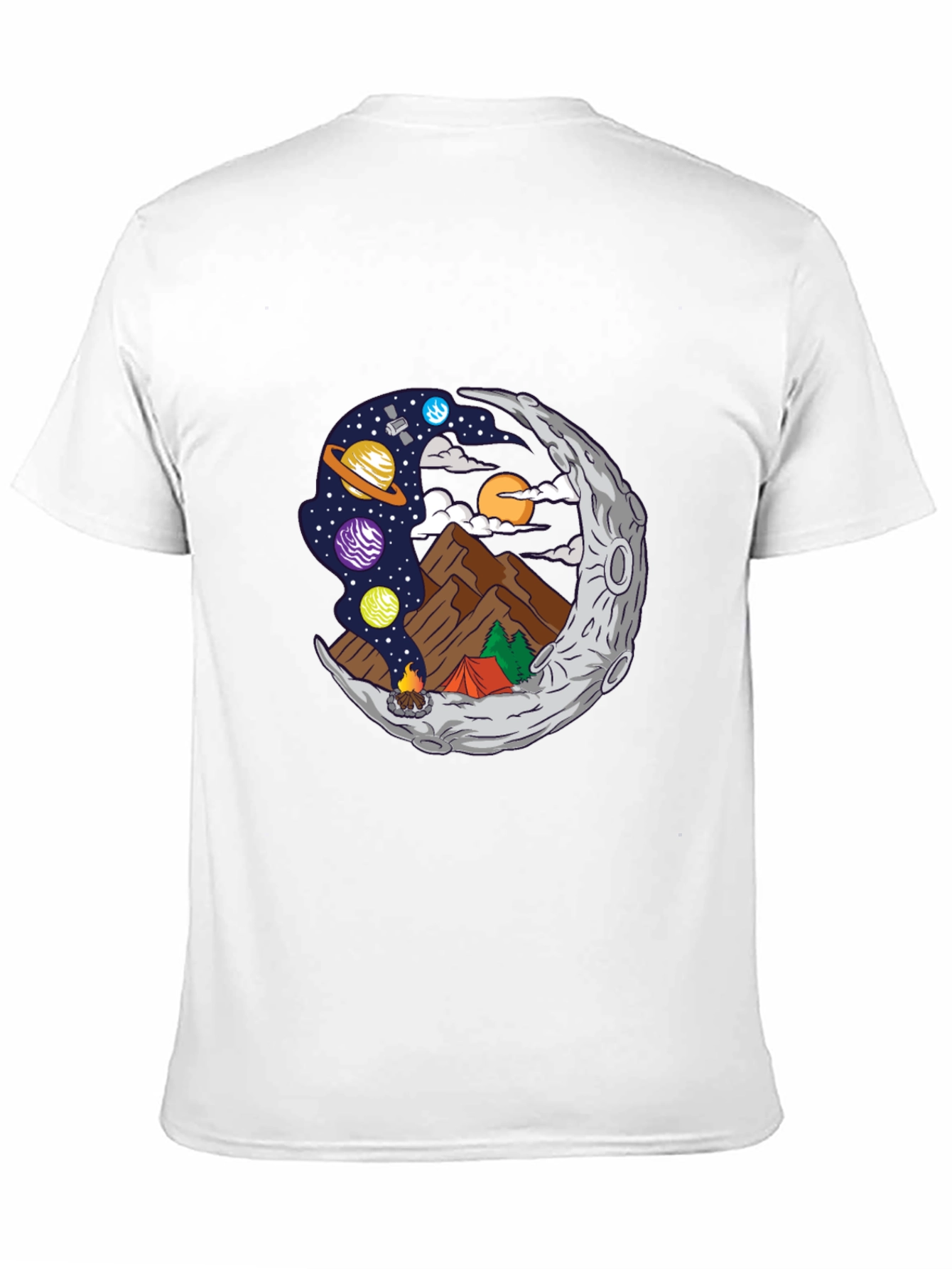 Cosmic Camping Black T-Shirt