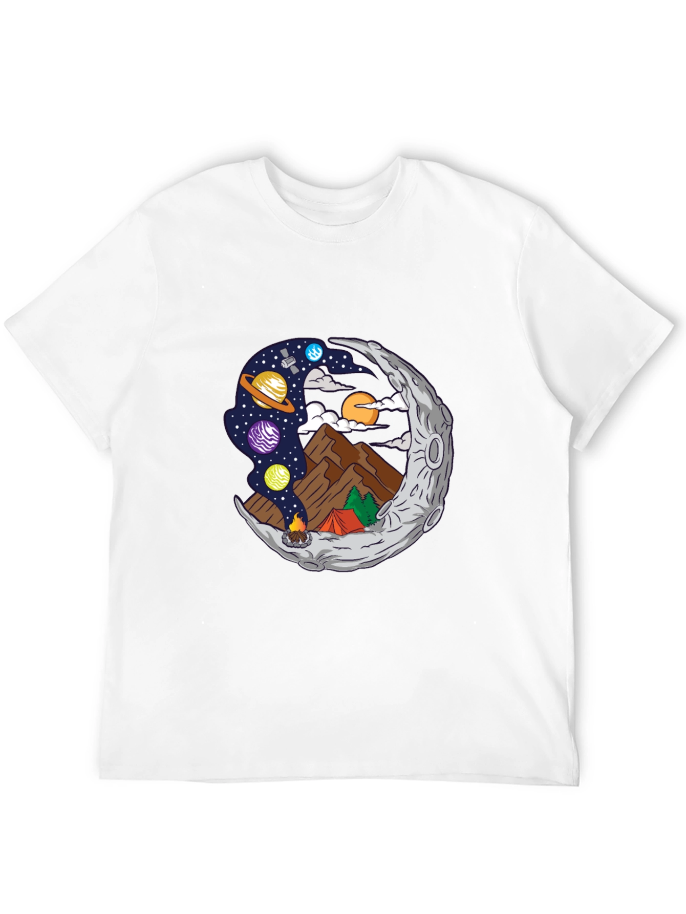 Cosmic Camping Black T-Shirt