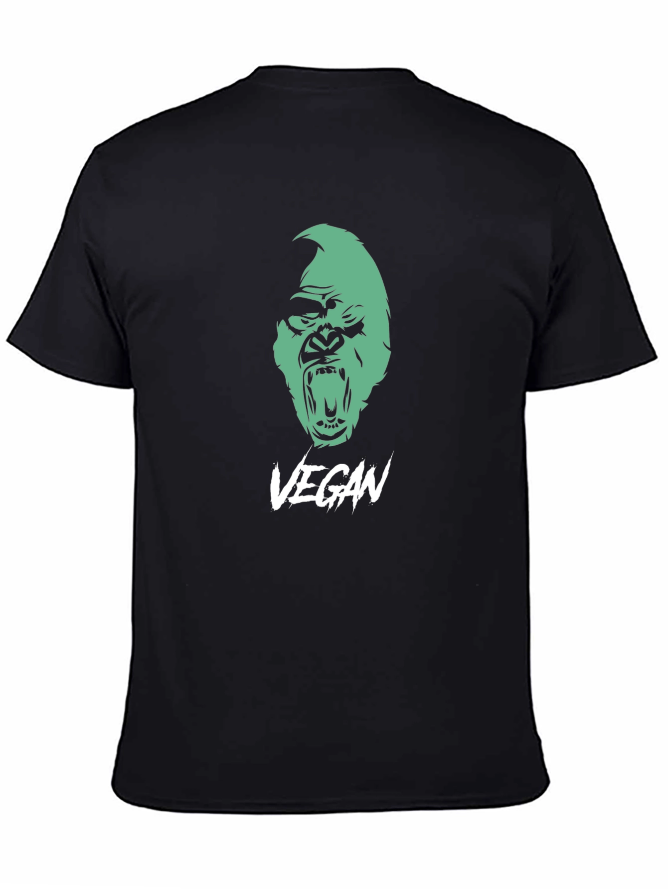 Vegan Gorilla Graphic Tee - Bold Statement Shirt