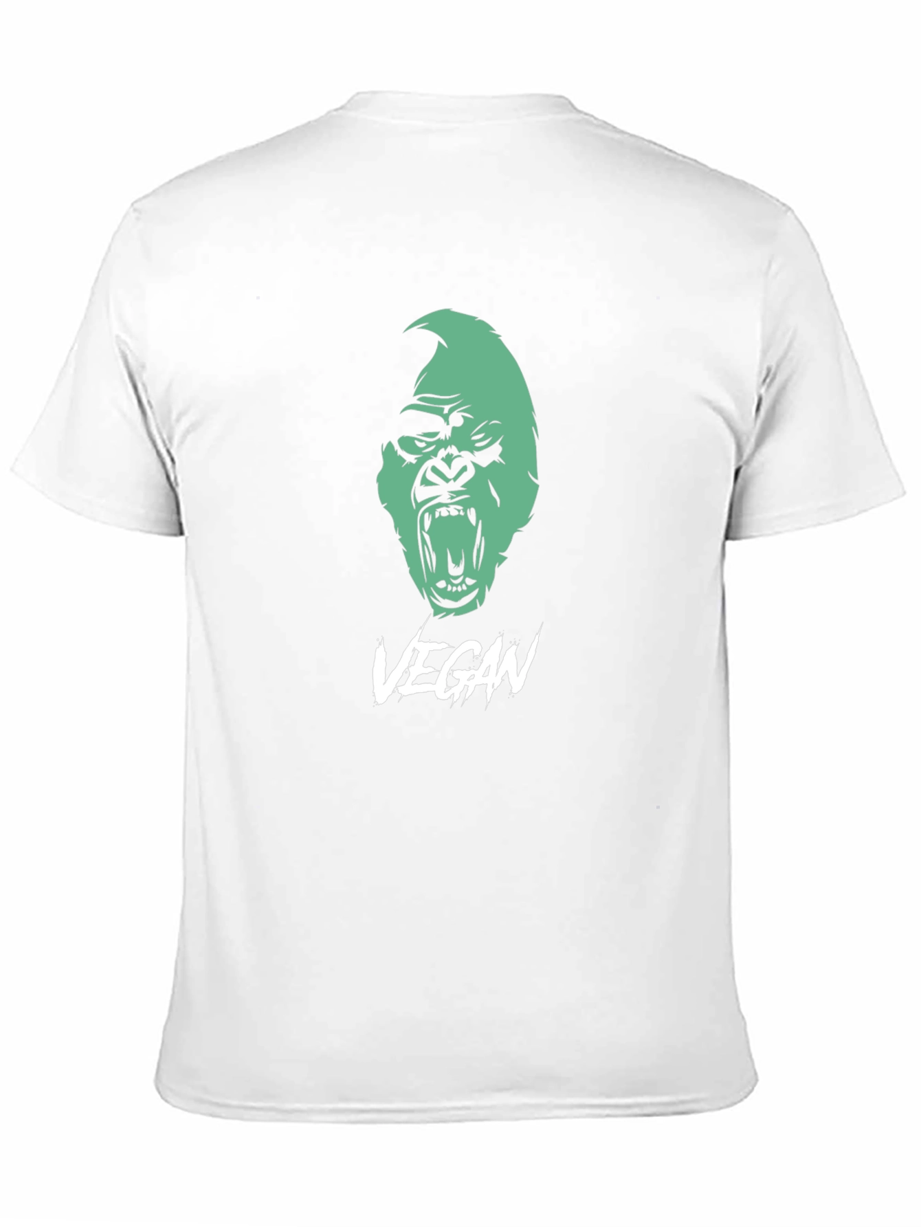 Vegan Gorilla Graphic Tee - Bold Statement Shirt