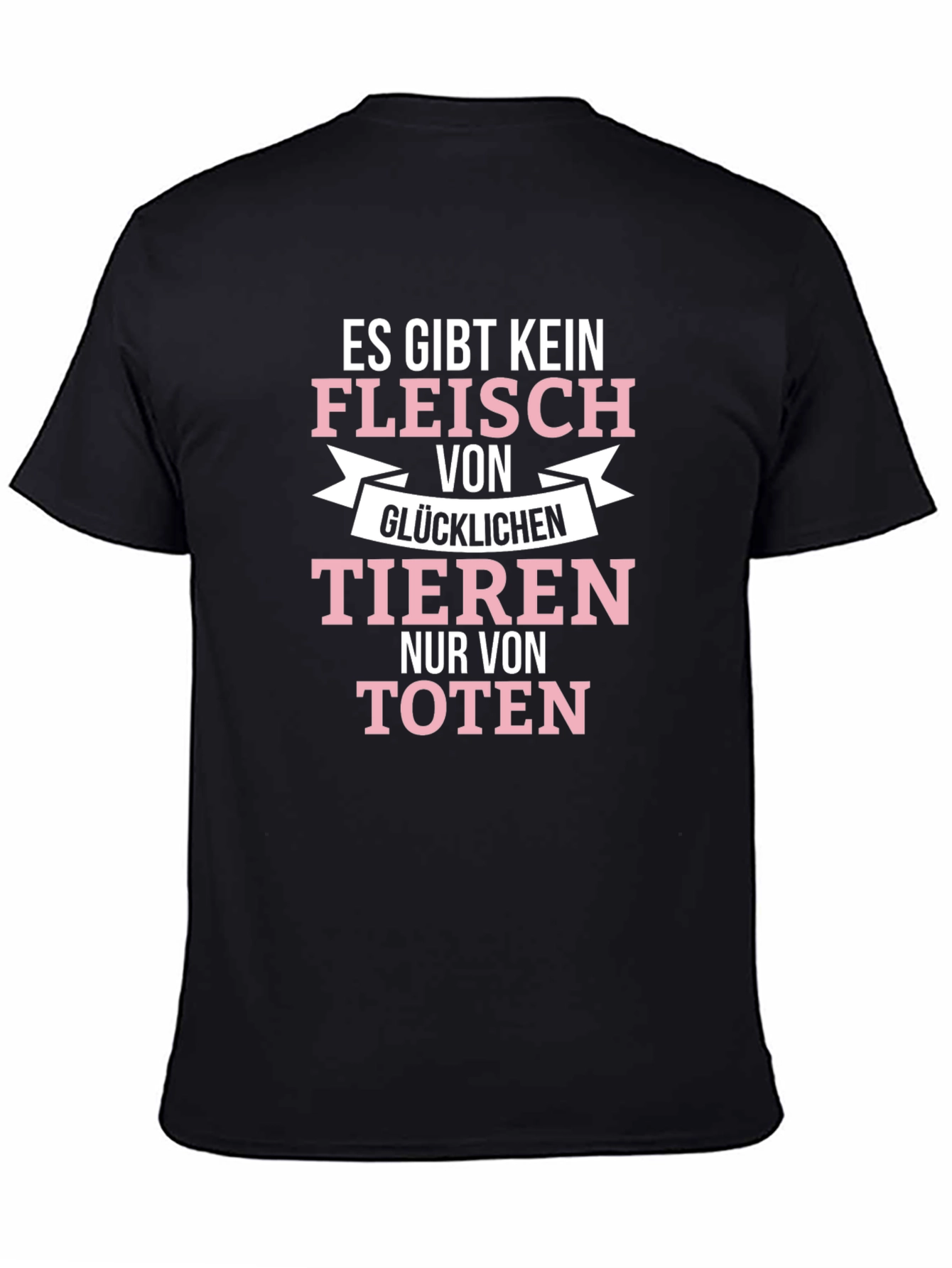 Vegan Slogan T-Shirt - No Happy Meat!