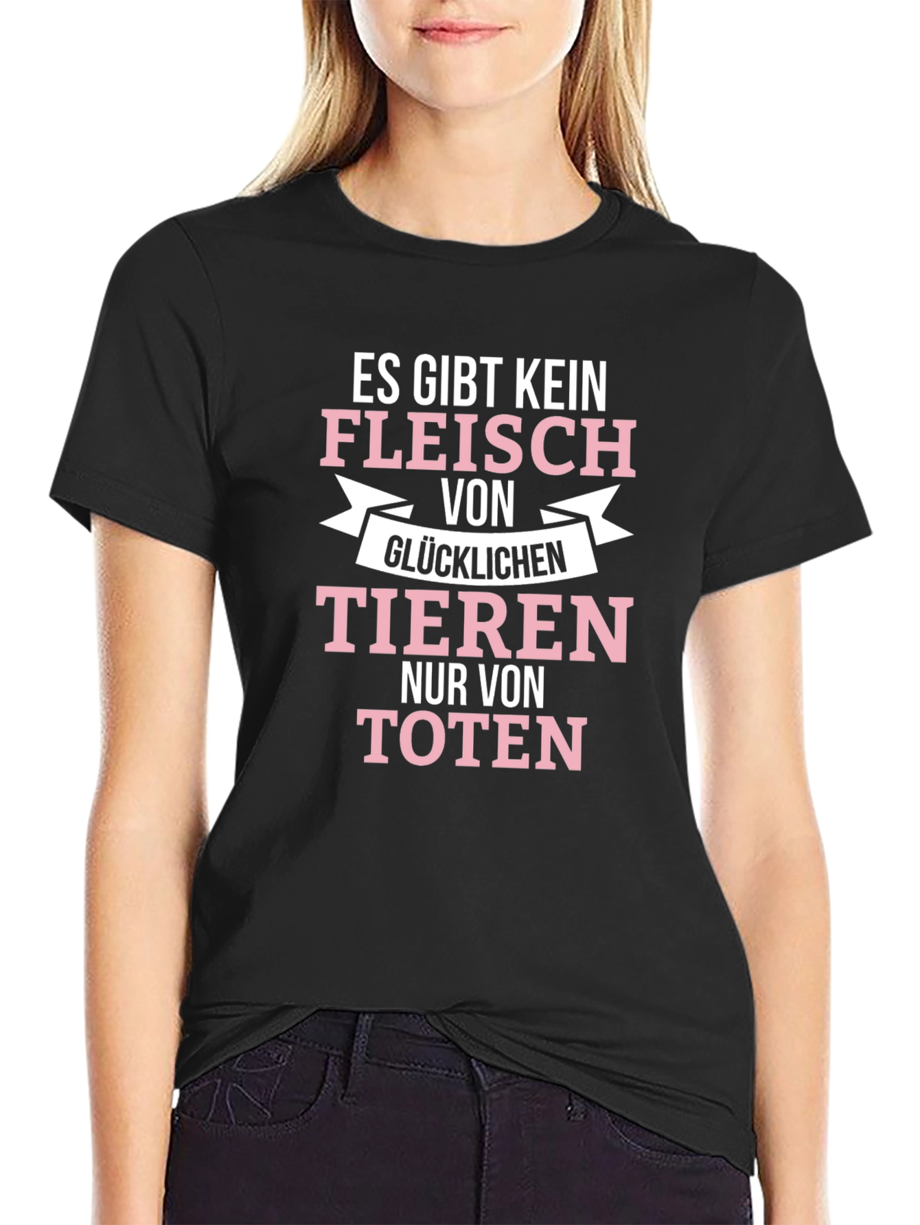 Vegan Slogan T-Shirt - No Happy Meat!