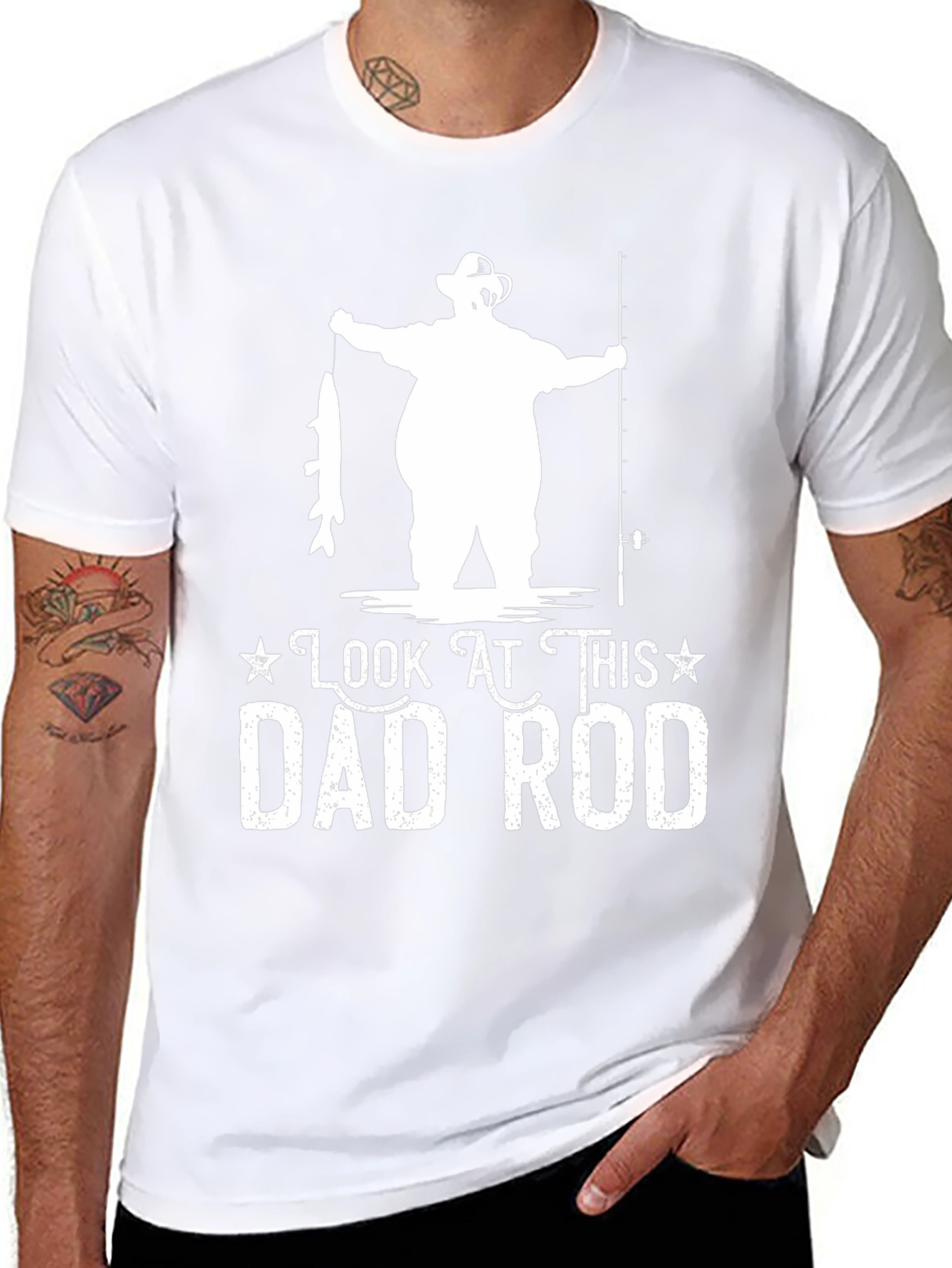 Look At This Dad Rod Fishing T-Shirt