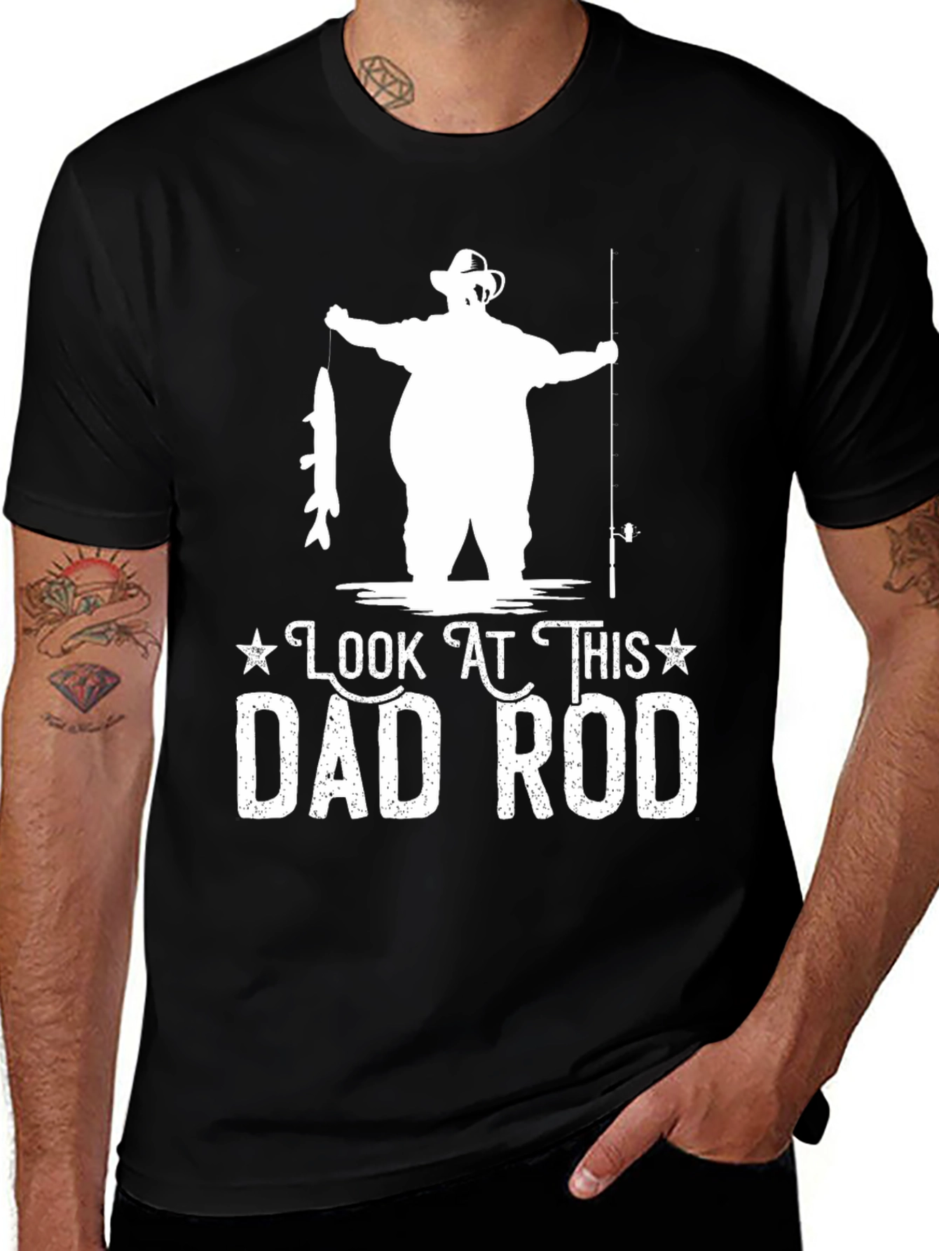 Look At This Dad Rod Fishing T-Shirt