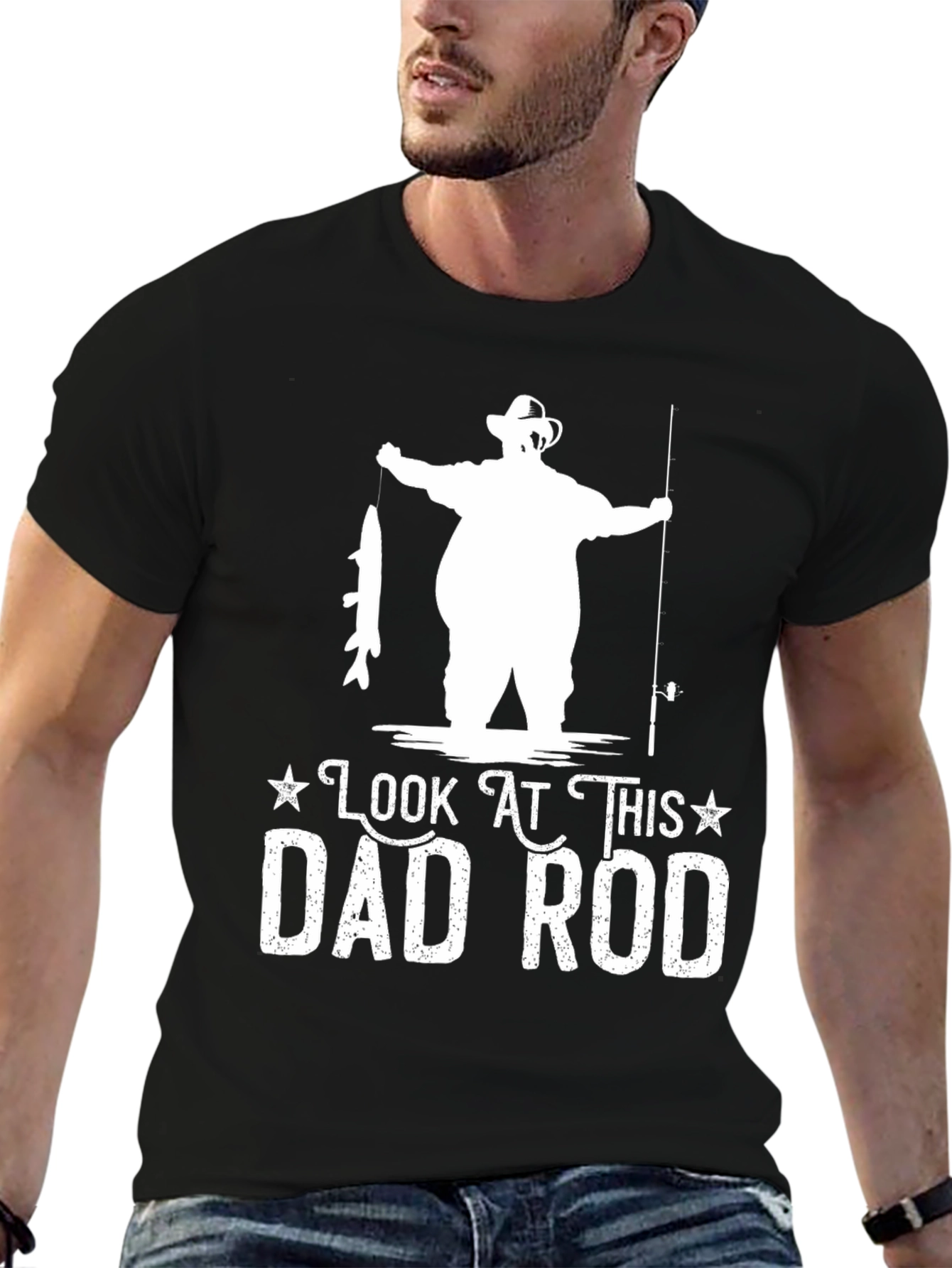 Look At This Dad Rod Fishing T-Shirt