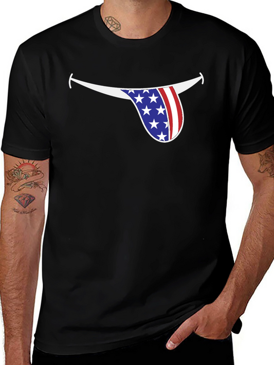 American Flag Tongue Graphic Tee