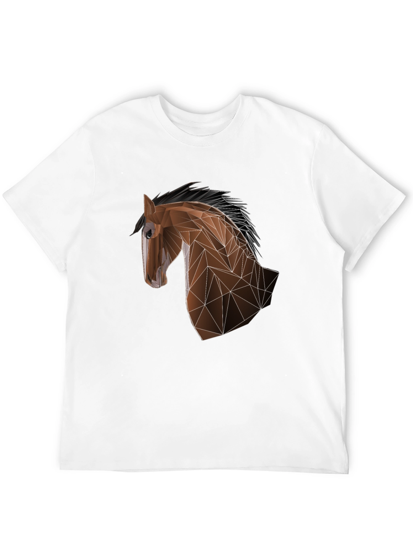 Geometric Horse Tee - Modern Artistic Design