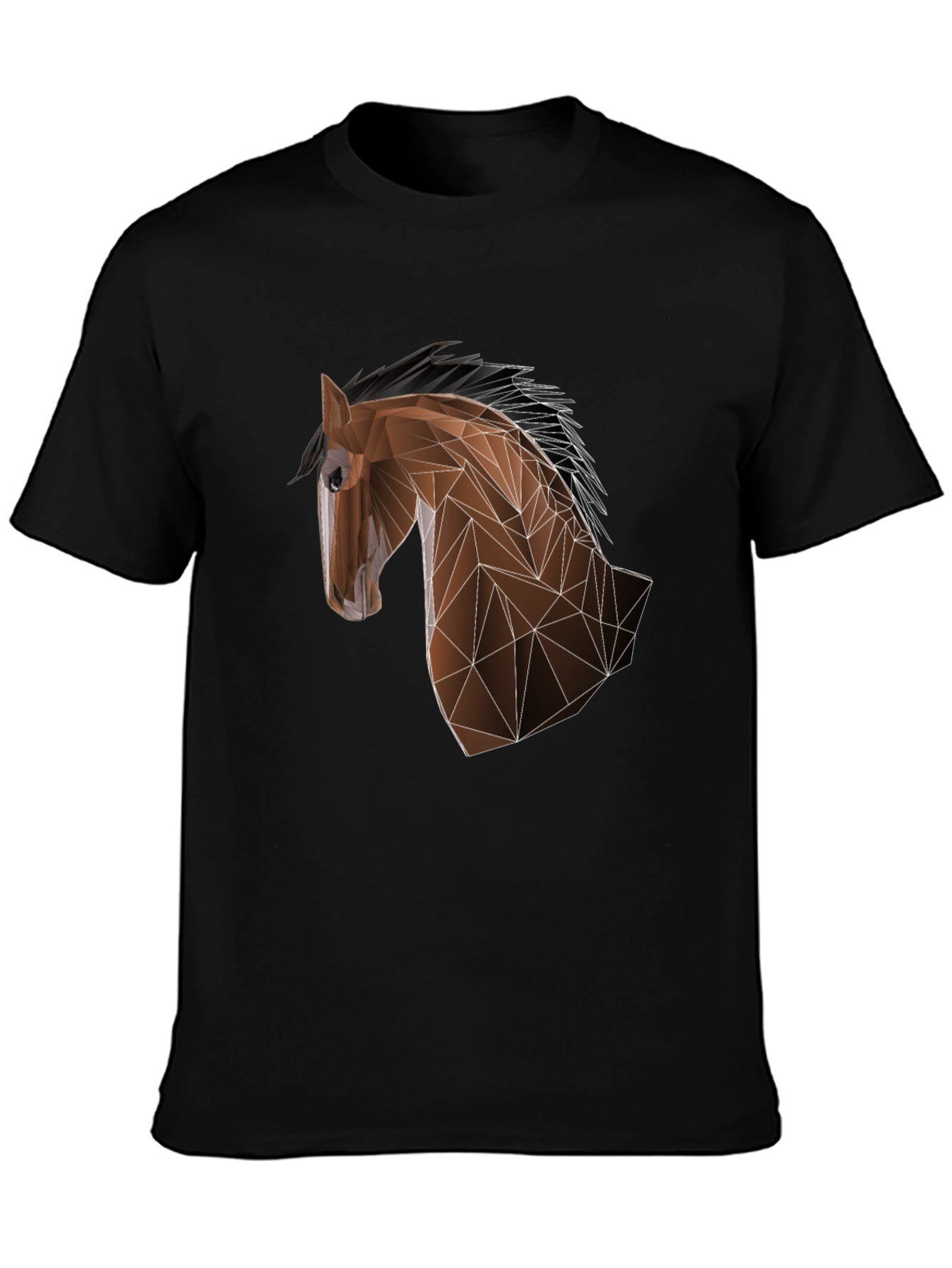 Geometric Horse Tee - Modern Artistic Design