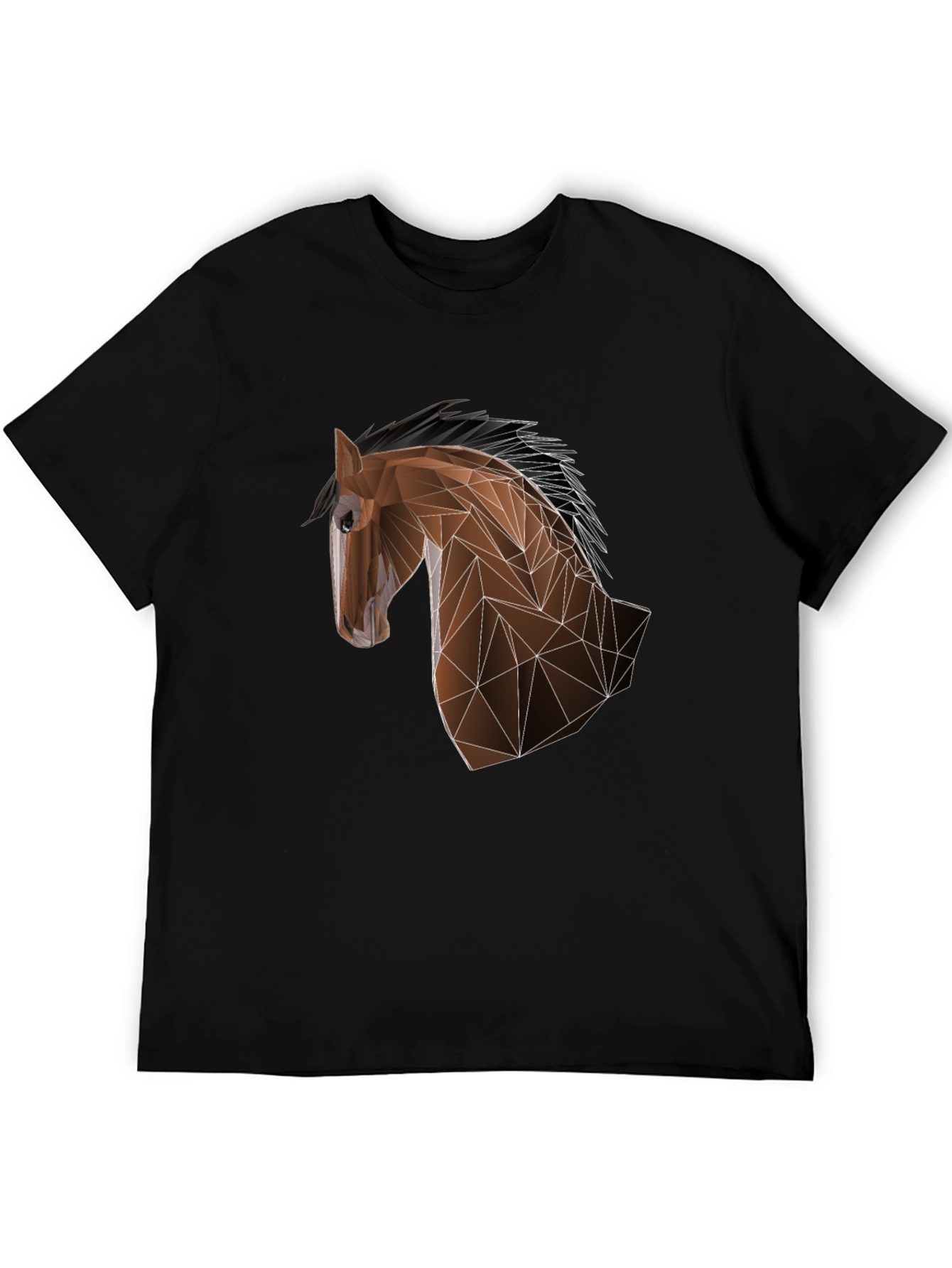 Geometric Horse Tee - Modern Artistic Design