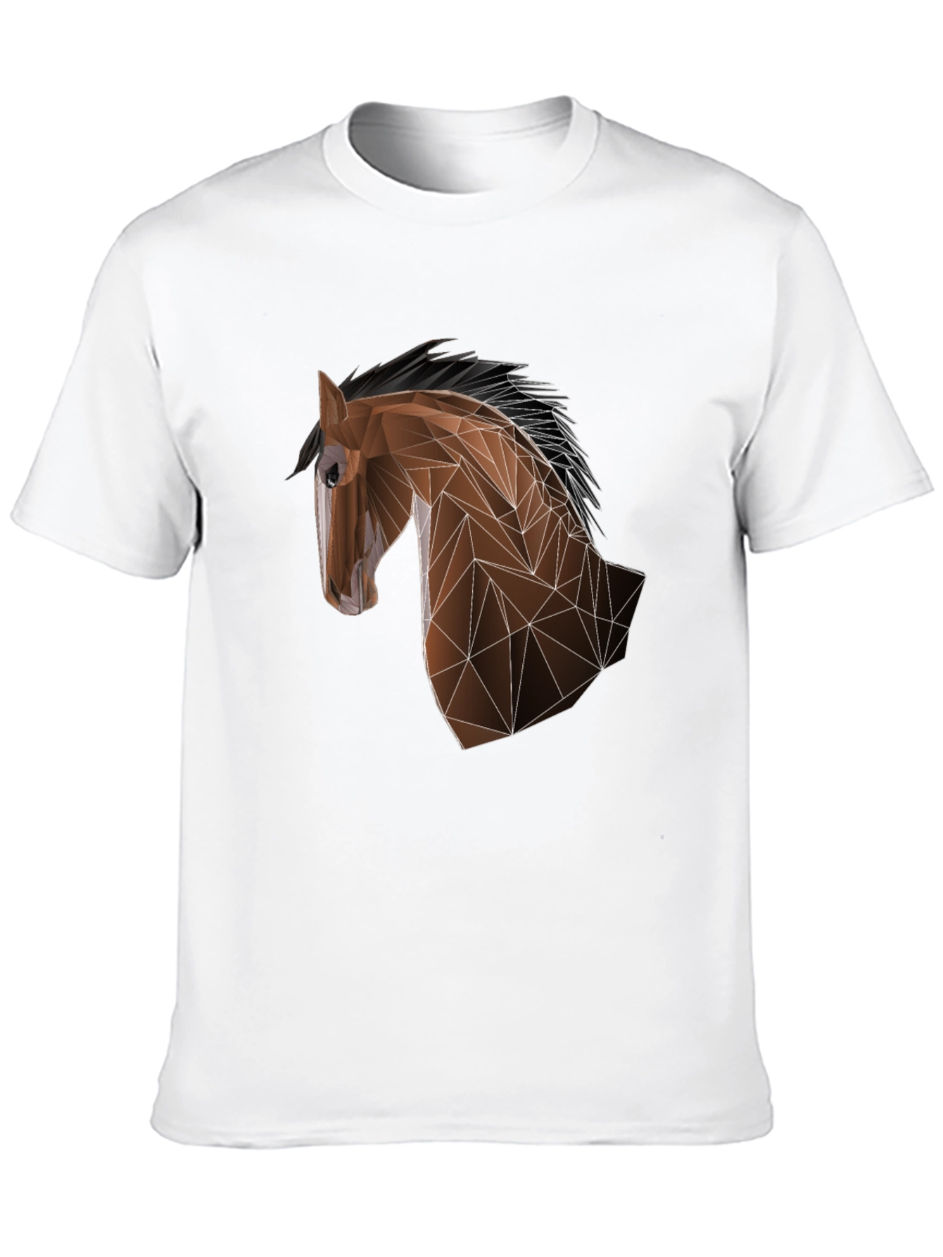 Geometric Horse Tee - Modern Artistic Design