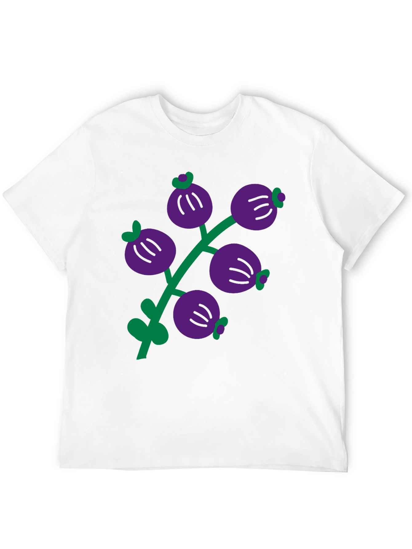 Berry Branch Graphic Black T-Shirt