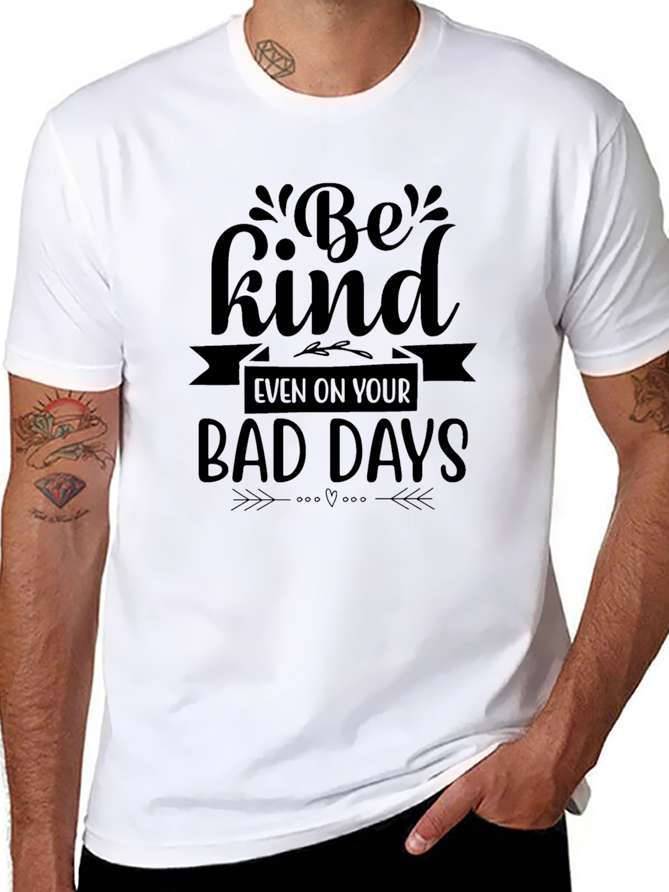 Be Kind Graphic Tee - Black Casual T-Shirt