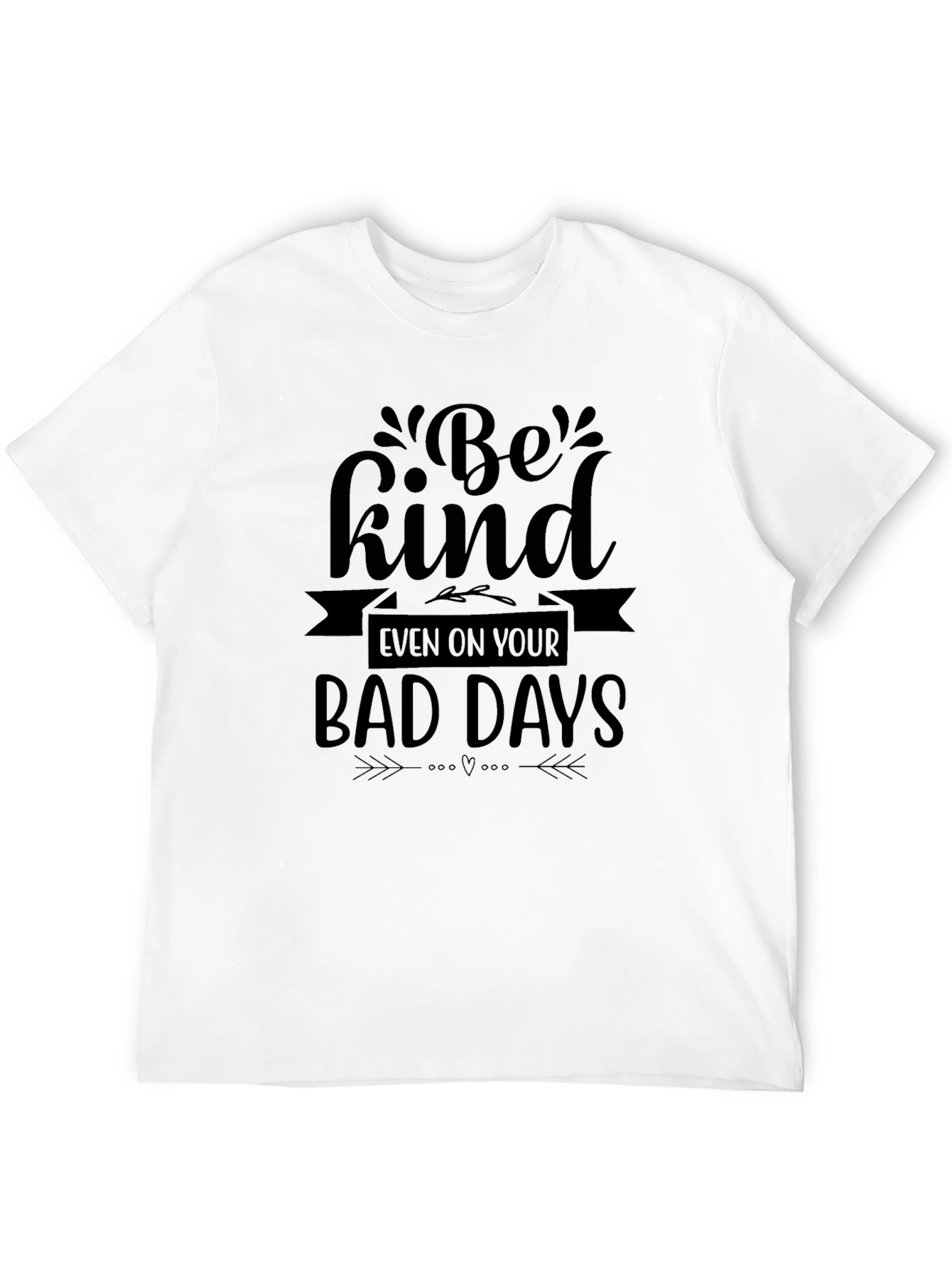 Be Kind Graphic Tee - Black Casual T-Shirt