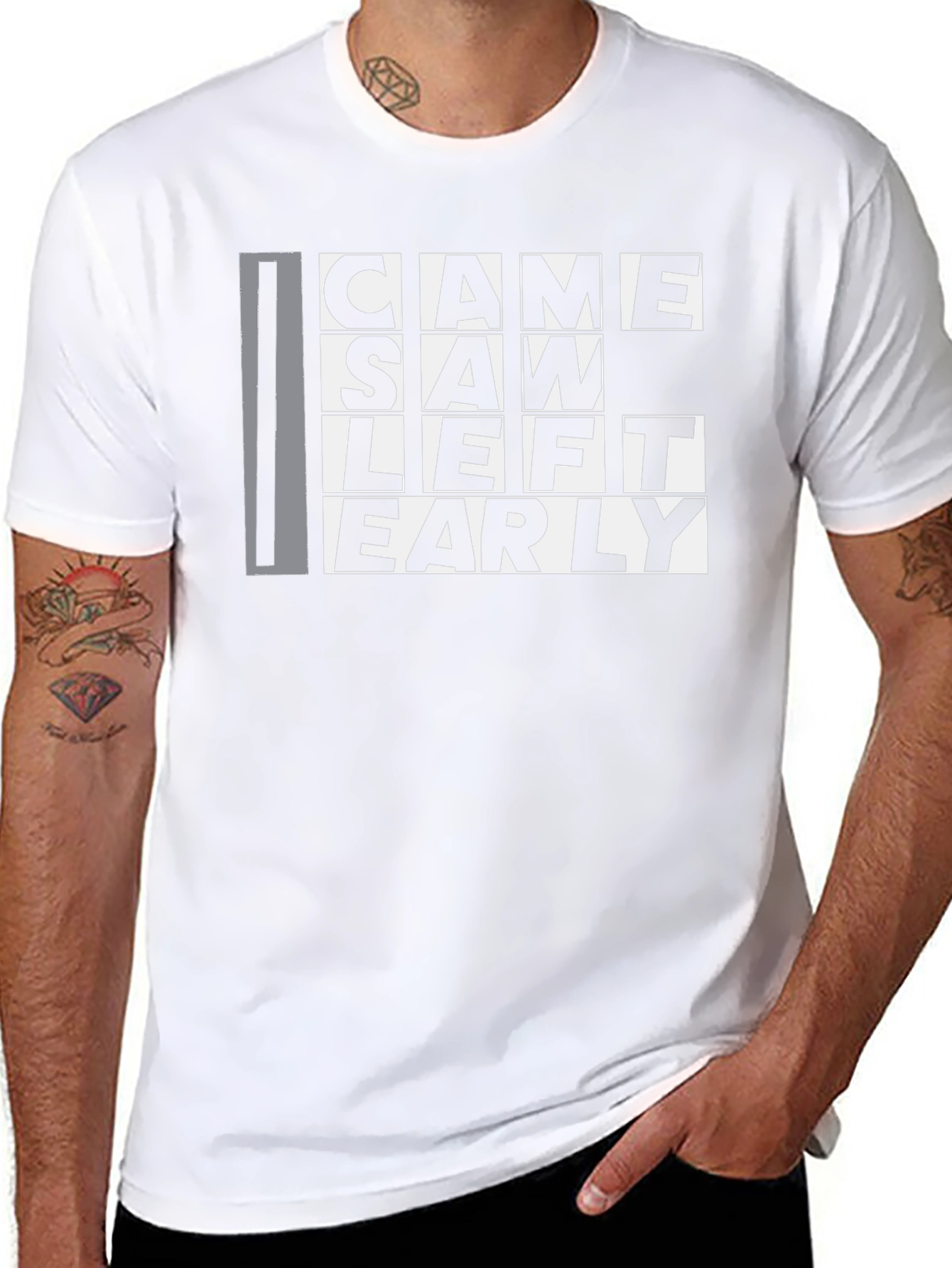 Came Saw Left Early Graphic T-Shirt