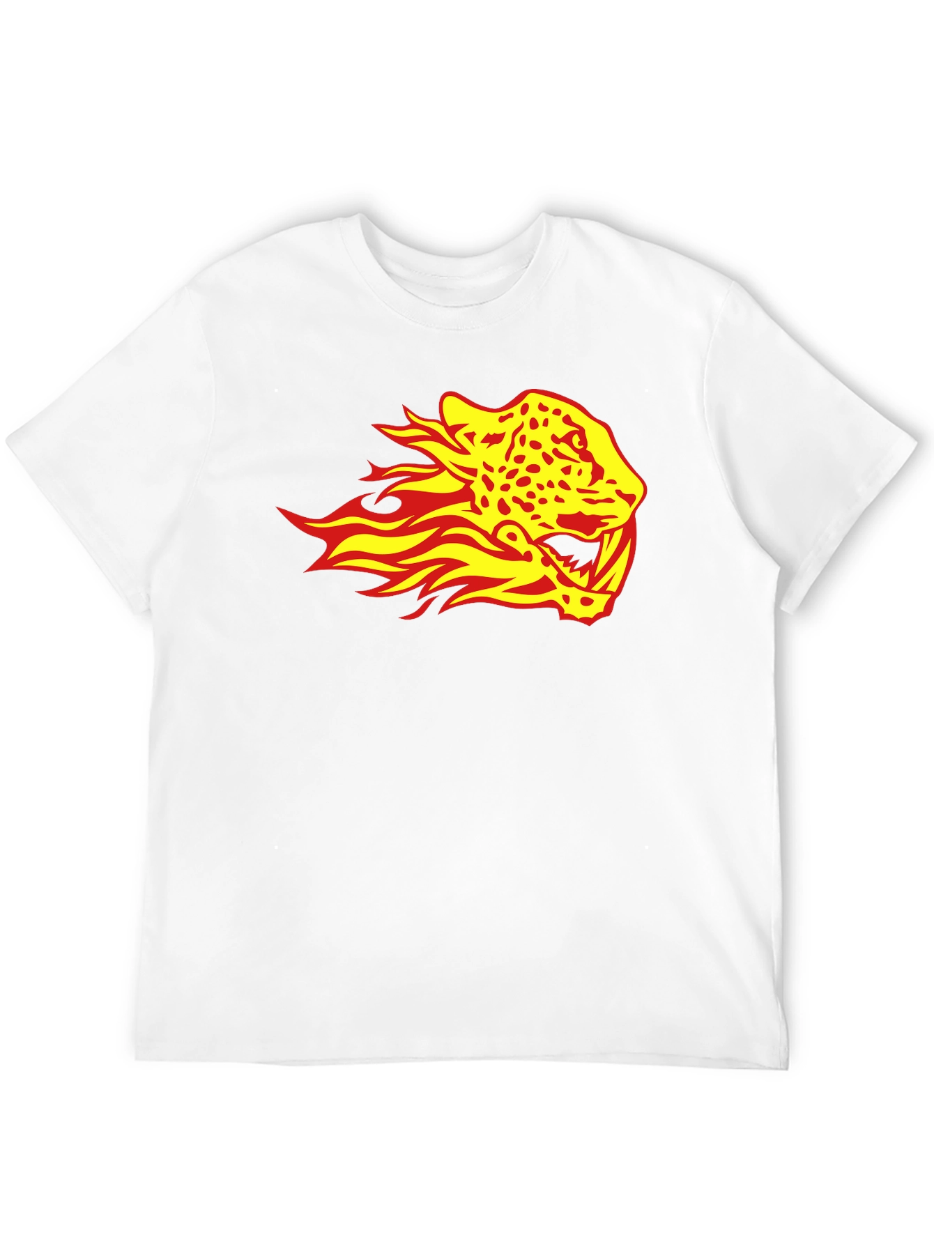 Fiery Jaguar Graphic Tee - Black