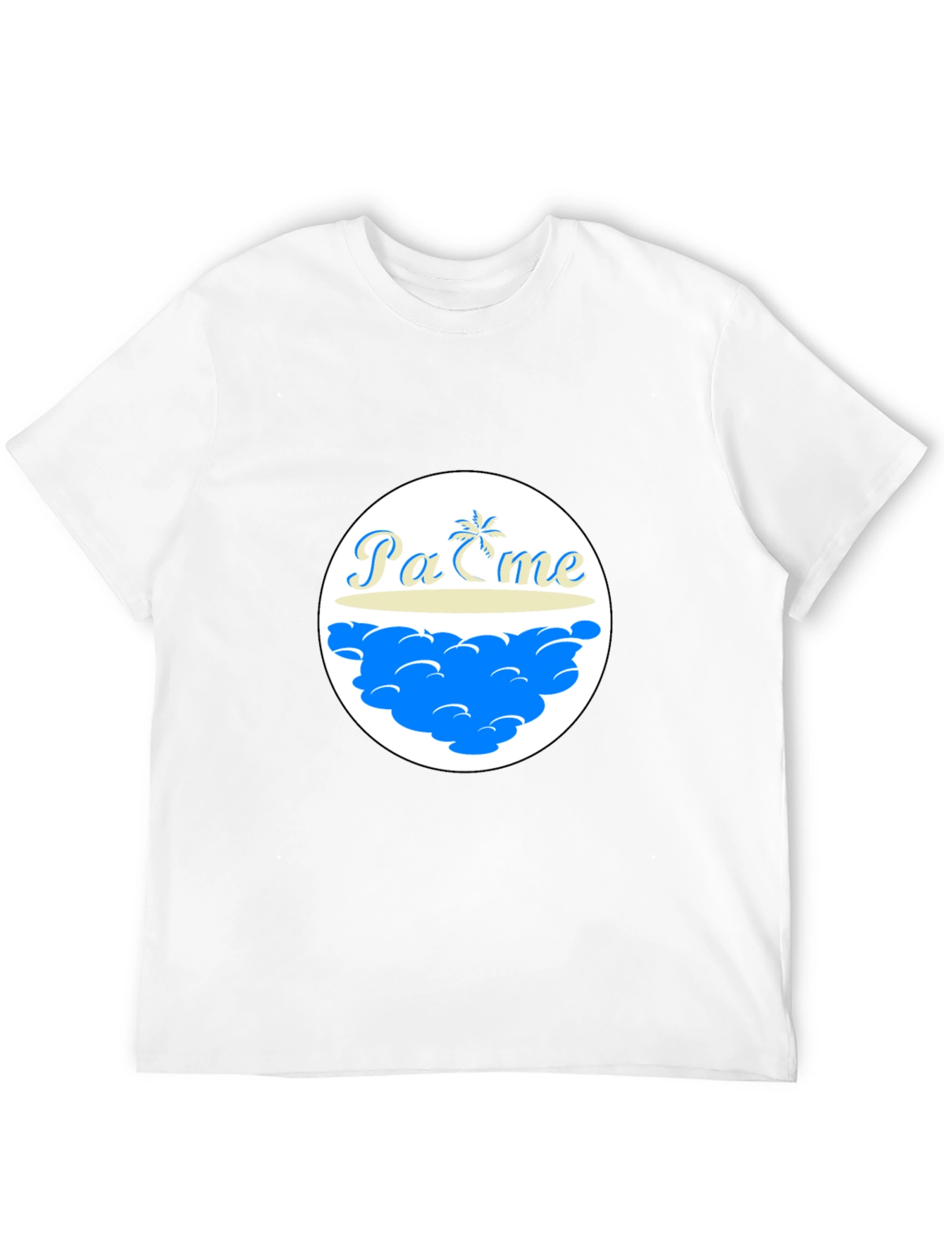 Island Graphic Tee - Black Cotton Shirt