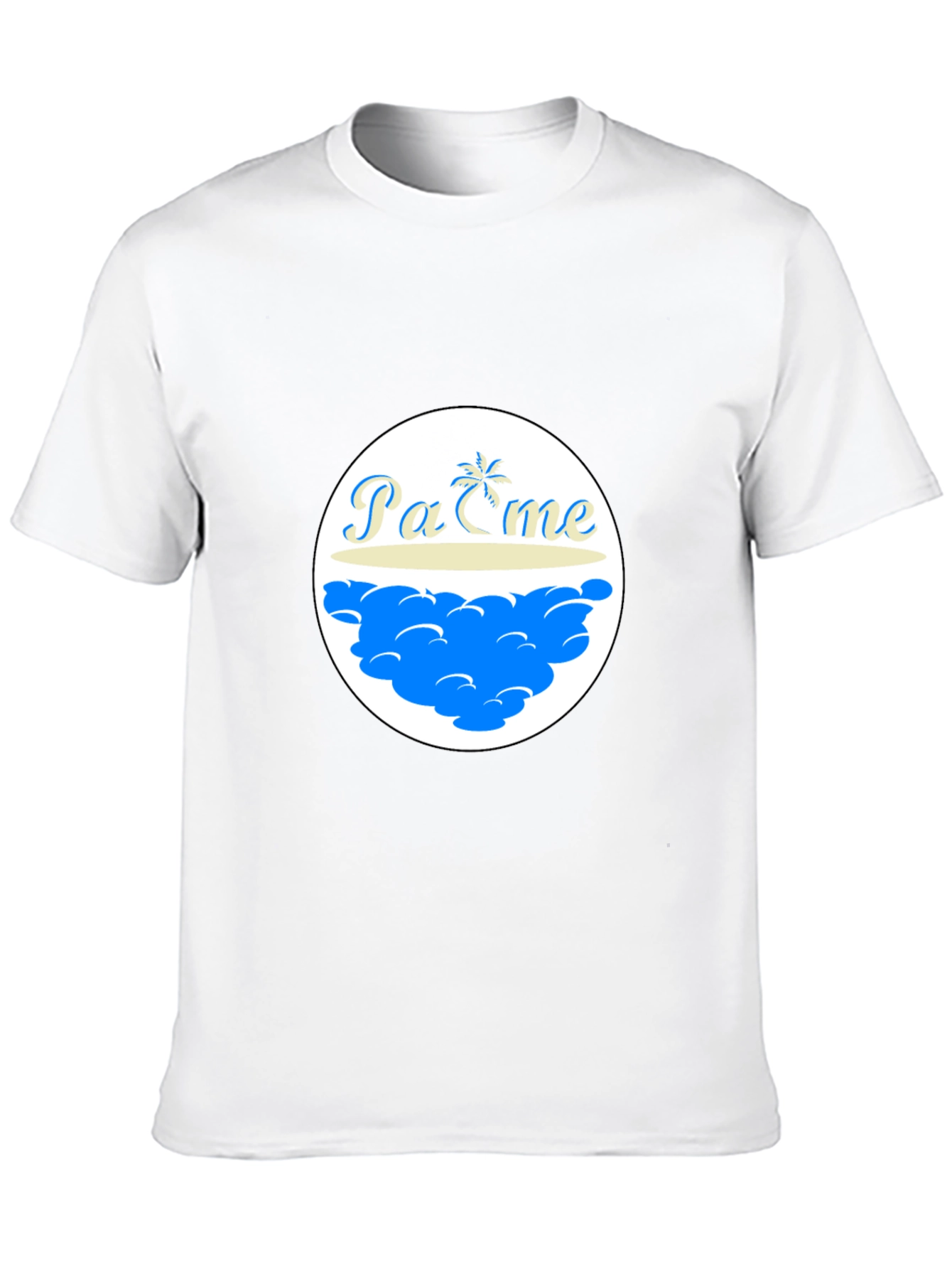 Island Graphic Tee - Black Cotton Shirt