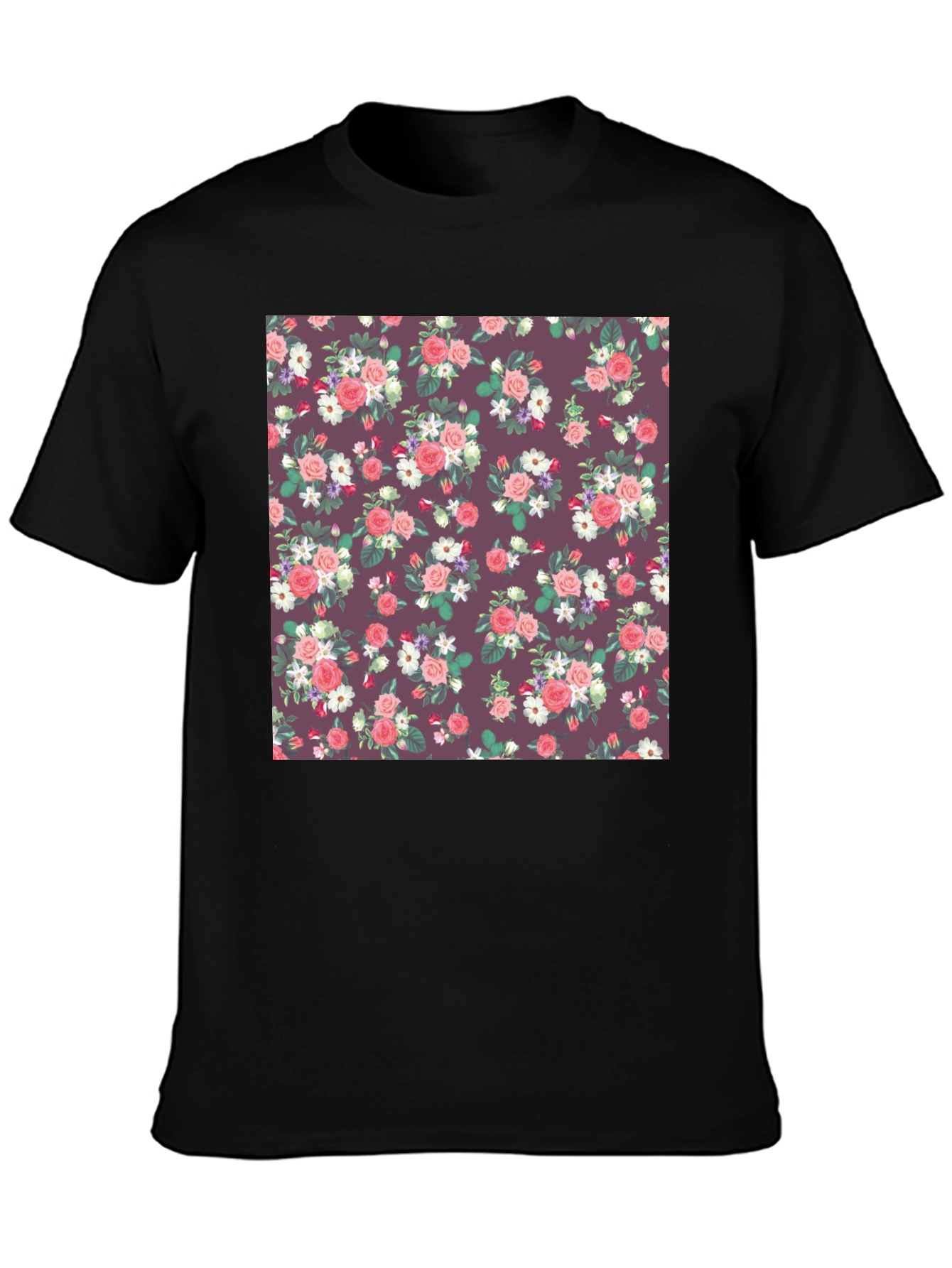 Floral Print T-Shirt - Stylish and Comfortable