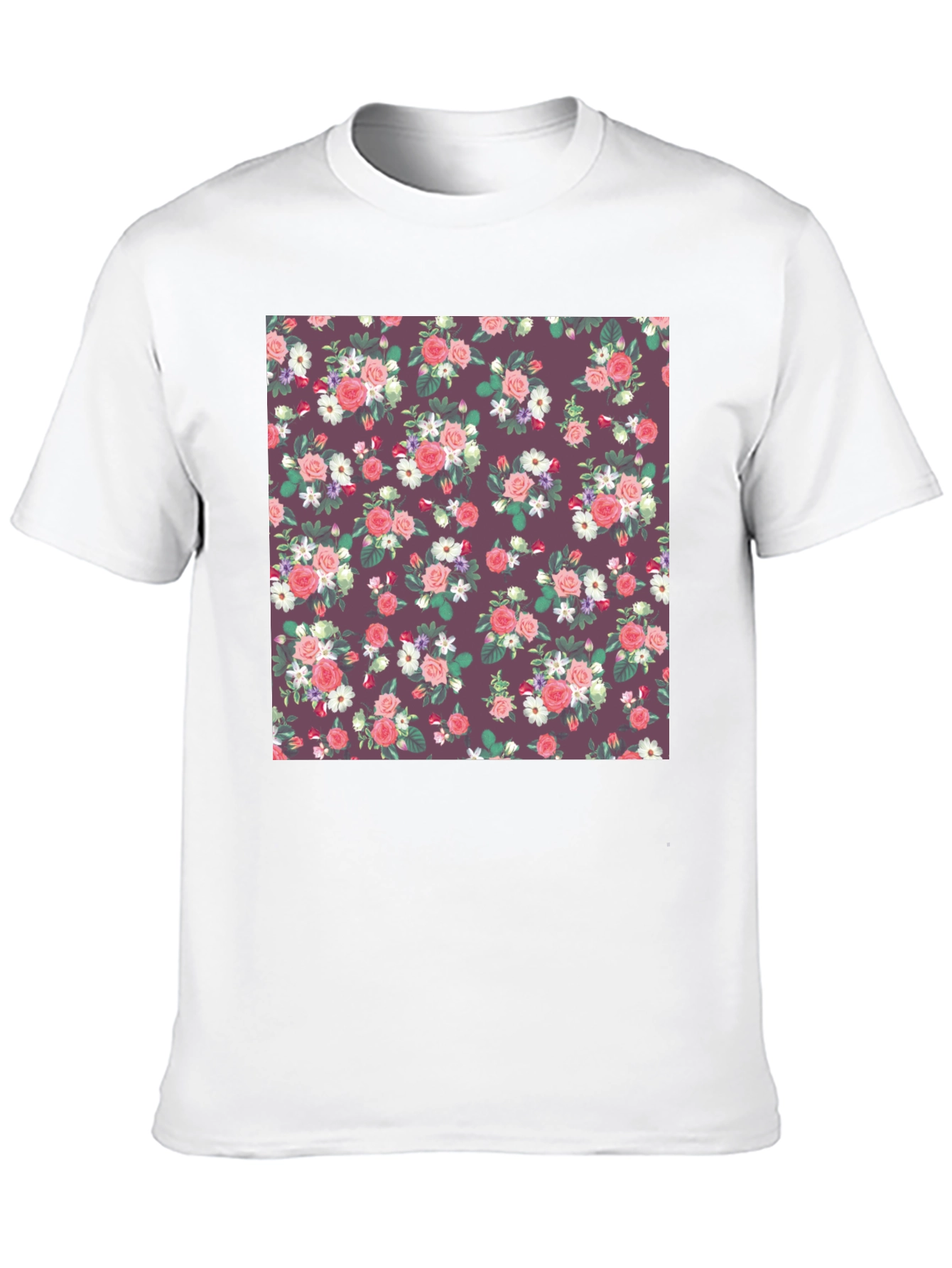 Floral Print T-Shirt - Stylish and Comfortable