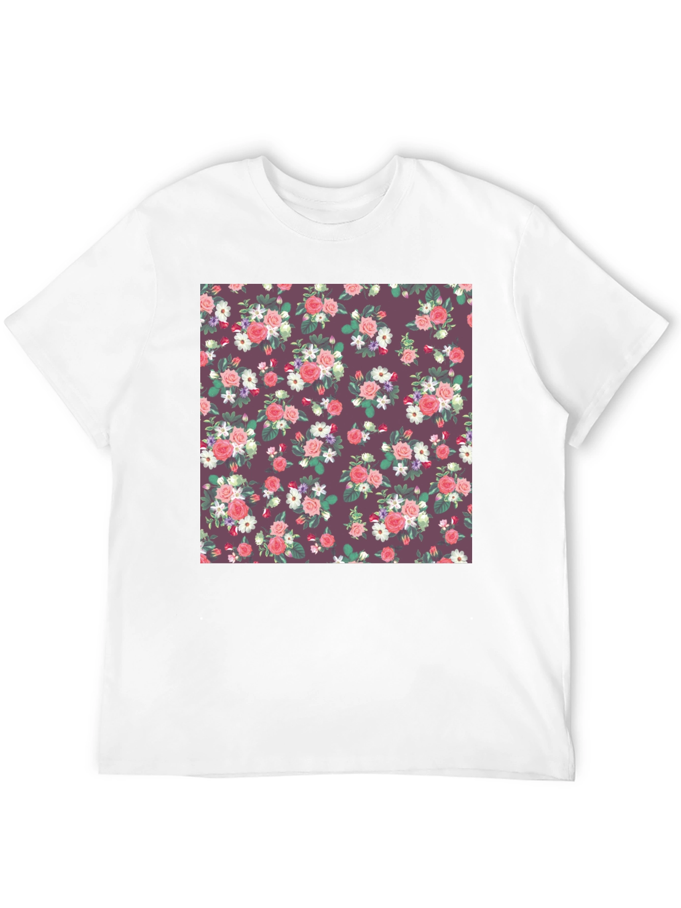 Floral Print T-Shirt - Stylish and Comfortable
