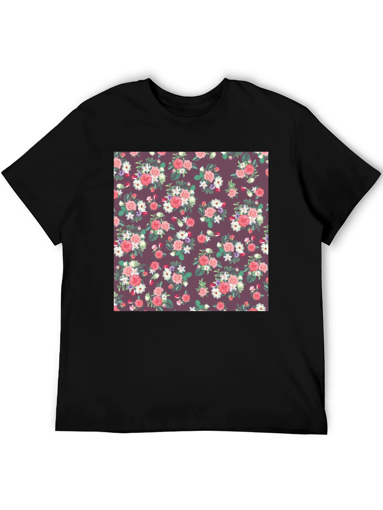 Floral Print T-Shirt - Stylish and Comfortable