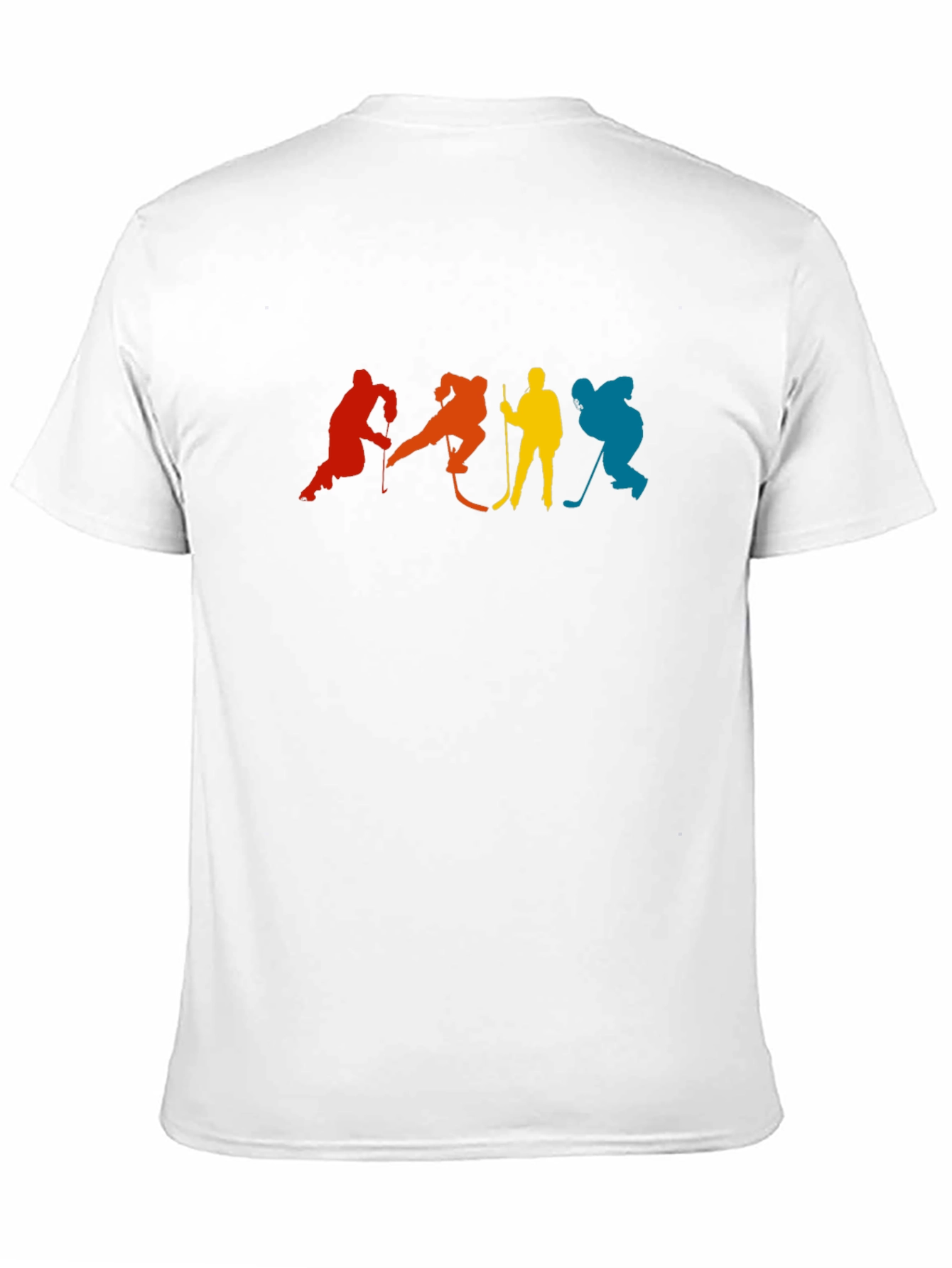 Retro Hockey Player Silhouette Graphic T-Shirt