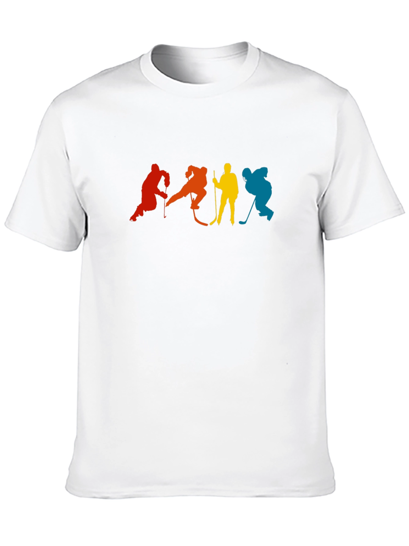 Retro Hockey Player Silhouette Graphic T-Shirt