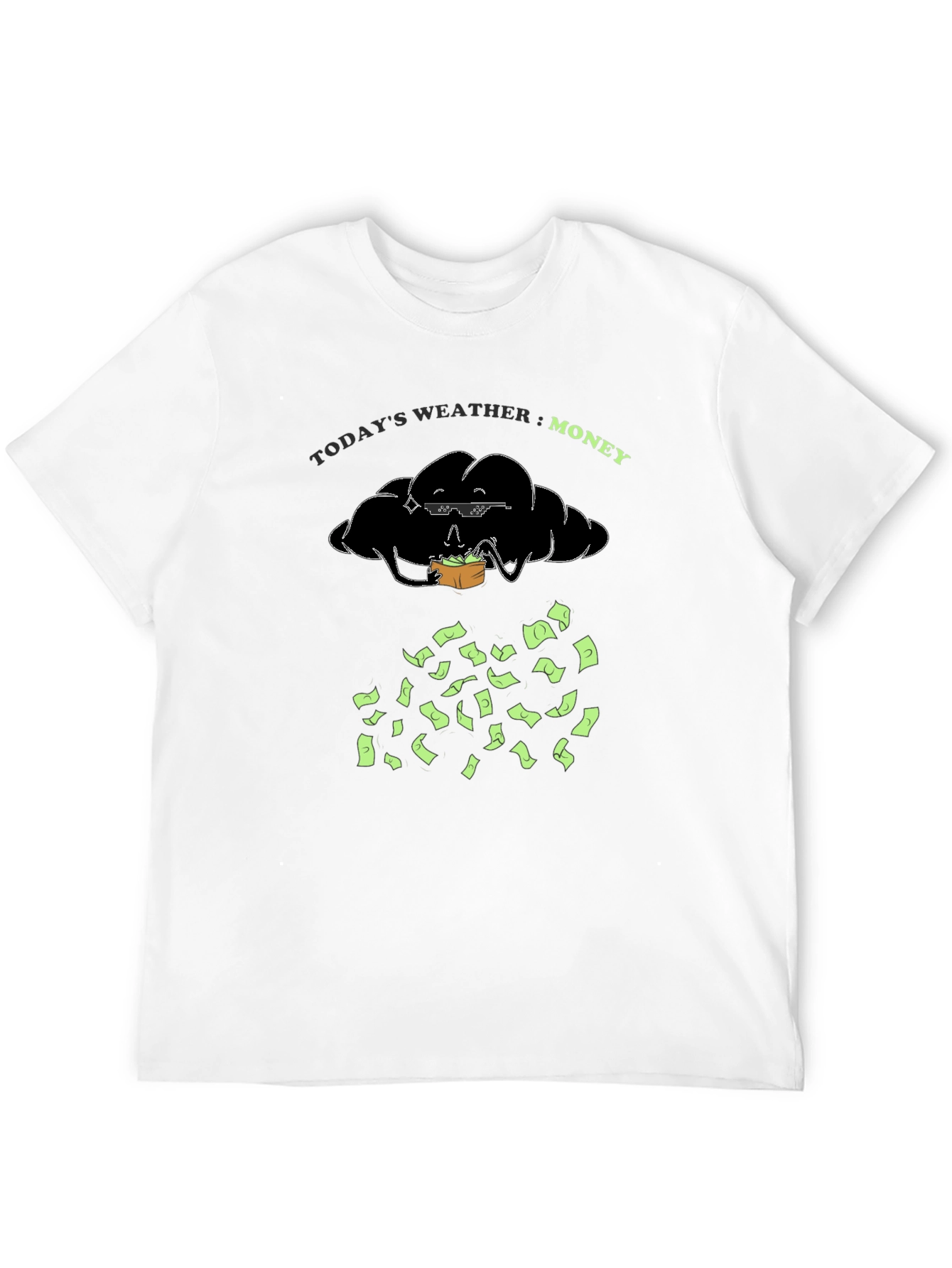 Money Weather Black Graphic Tee