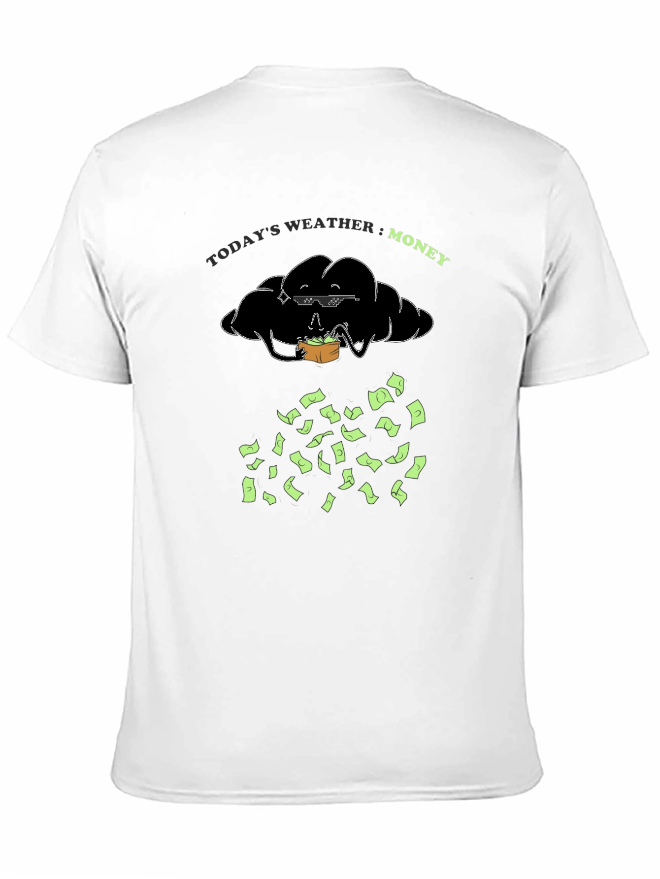 Money Weather Black Graphic Tee