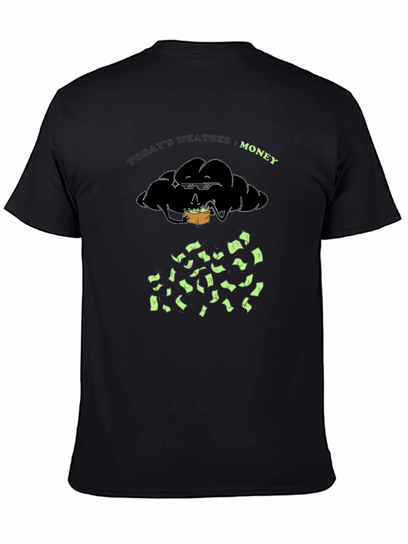 Money Weather Black Graphic Tee