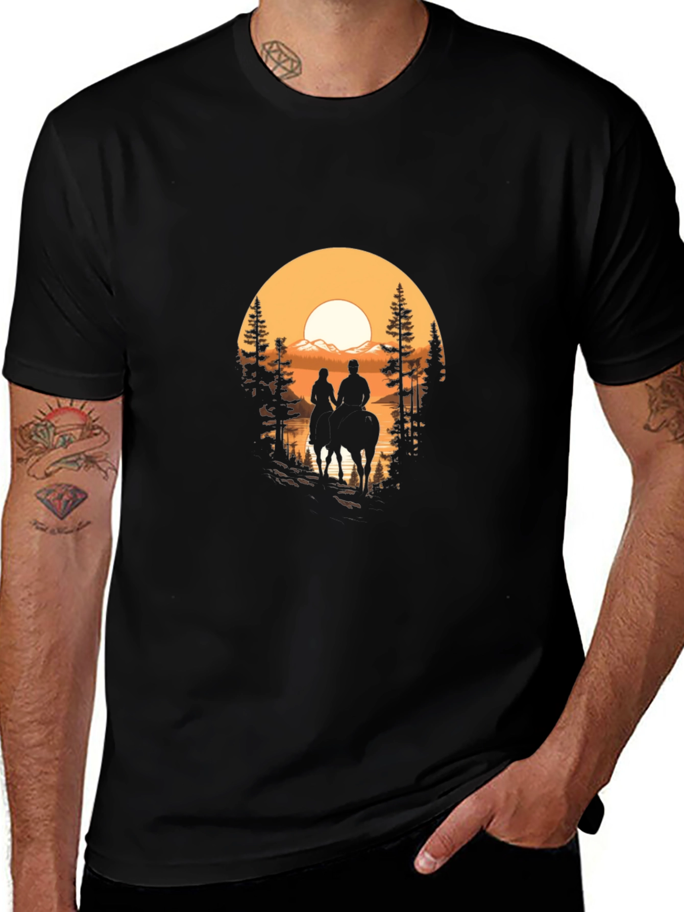 Sunset Ride Graphic T-Shirt