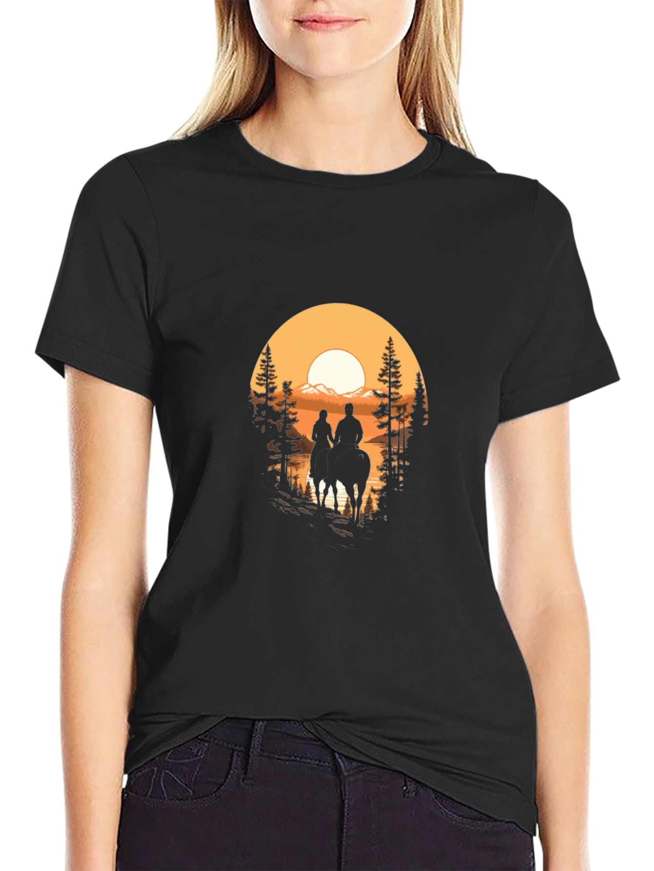 Sunset Ride Graphic T-Shirt