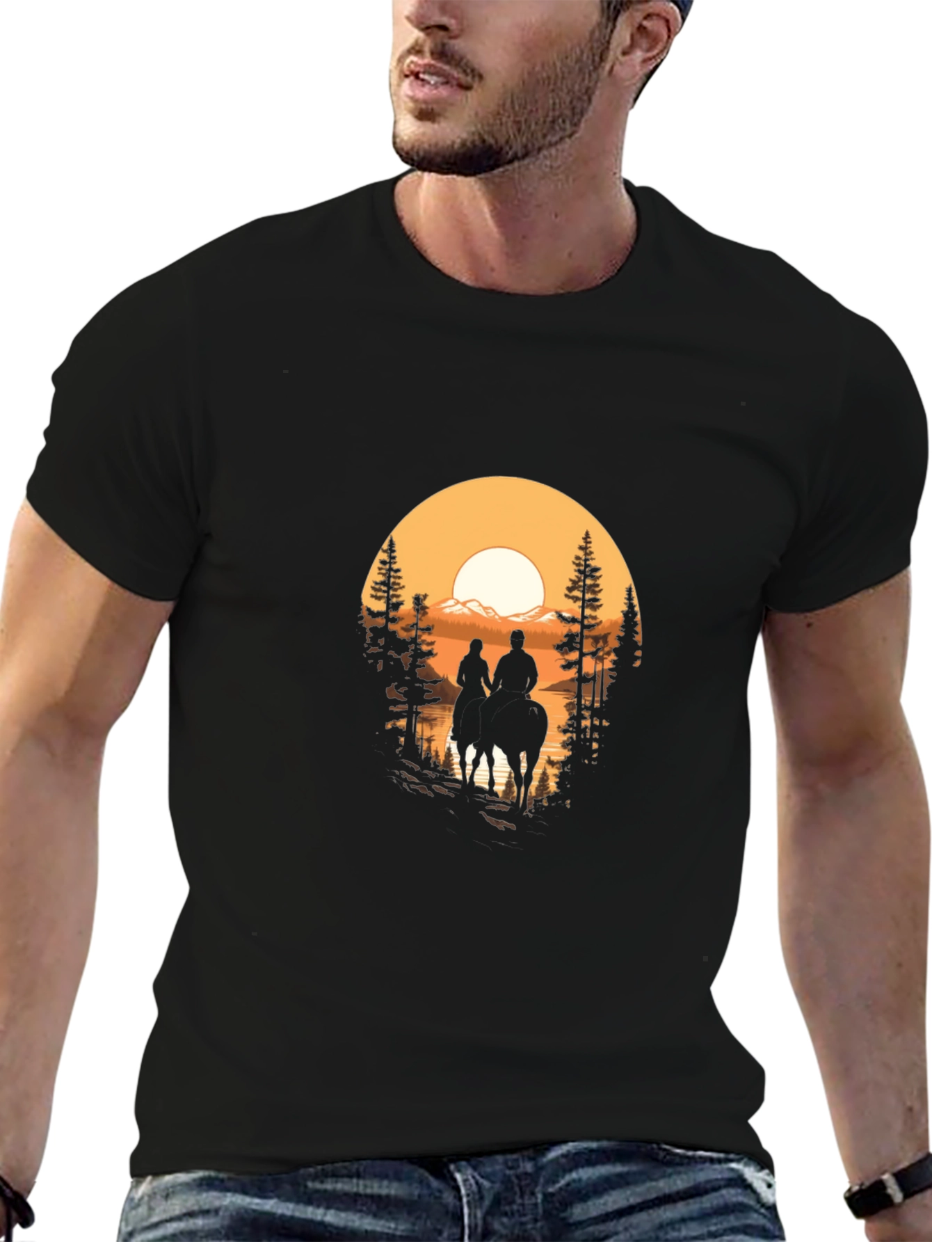 Sunset Ride Graphic T-Shirt