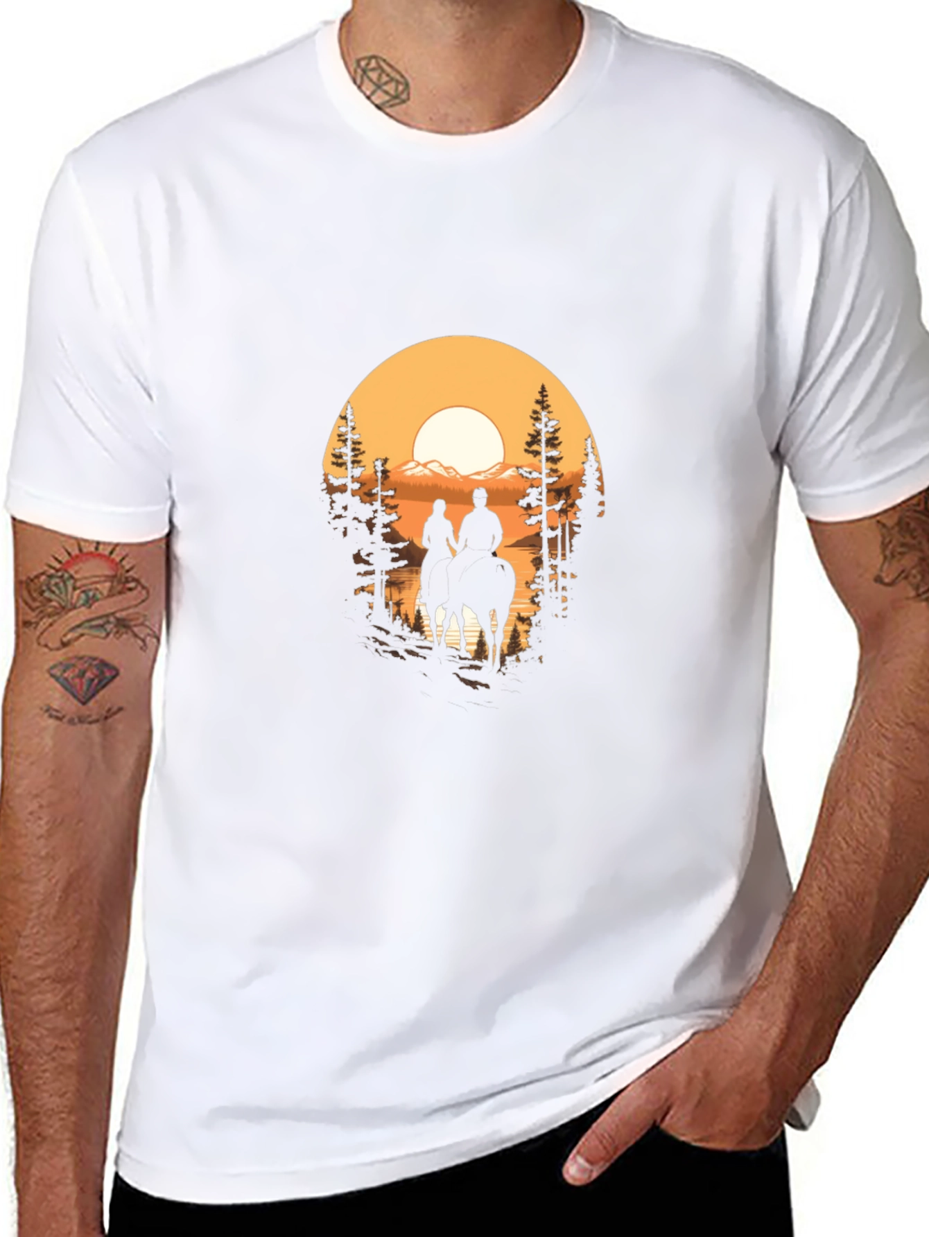 Sunset Ride Graphic T-Shirt