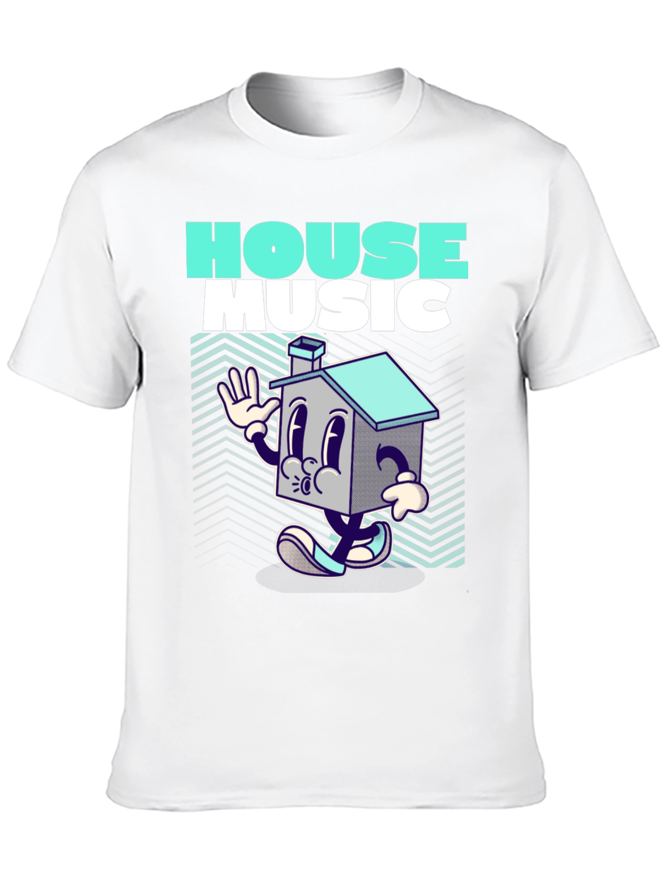 House Music Graphic Print T-Shirt