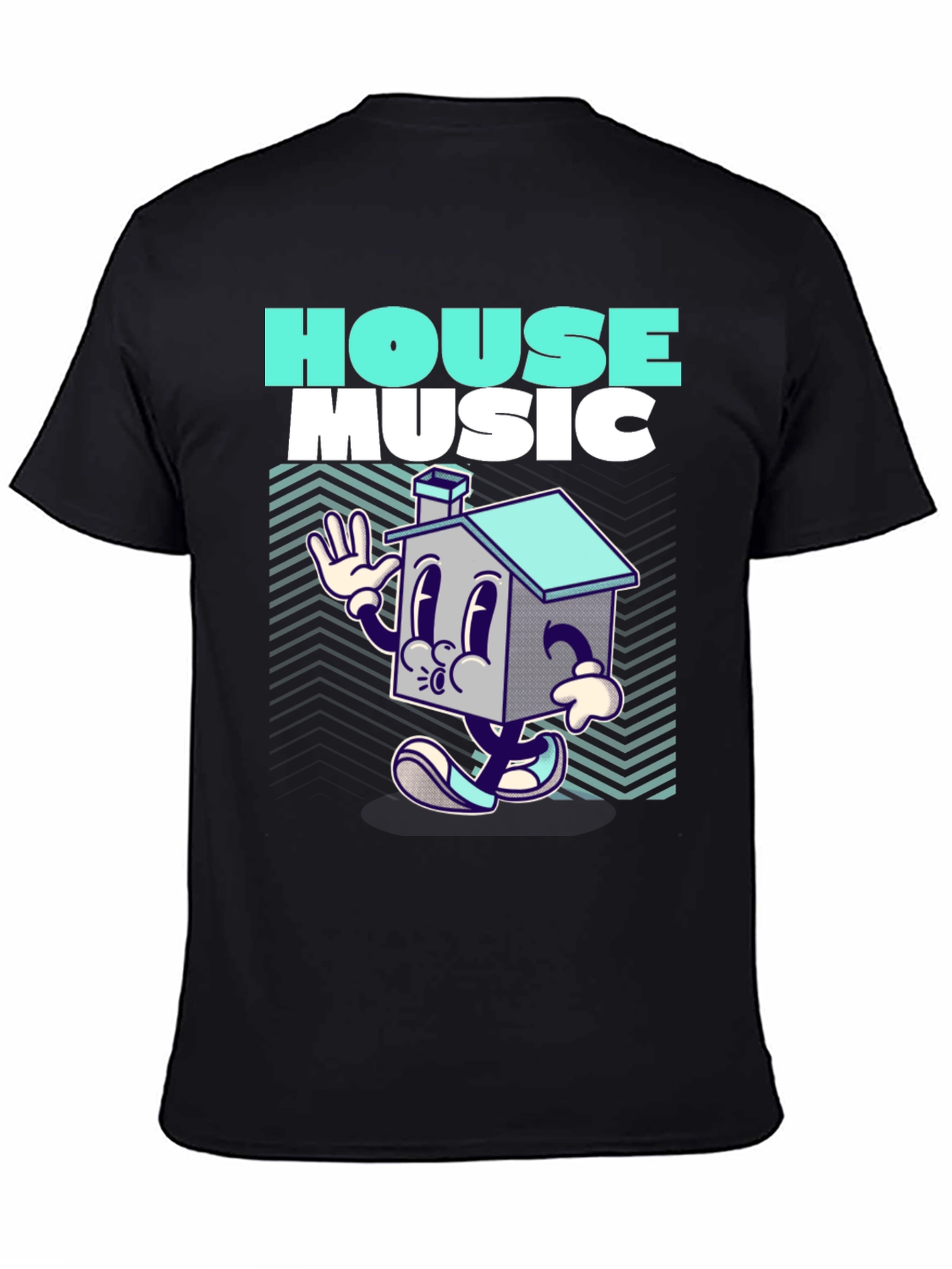 House Music Graphic Print T-Shirt