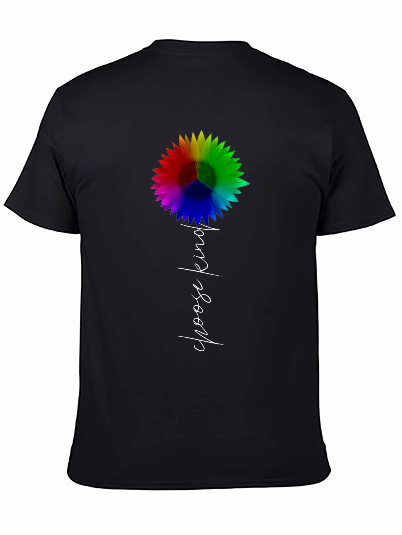 Choose Kind Rainbow Sunflower Graphic Tee