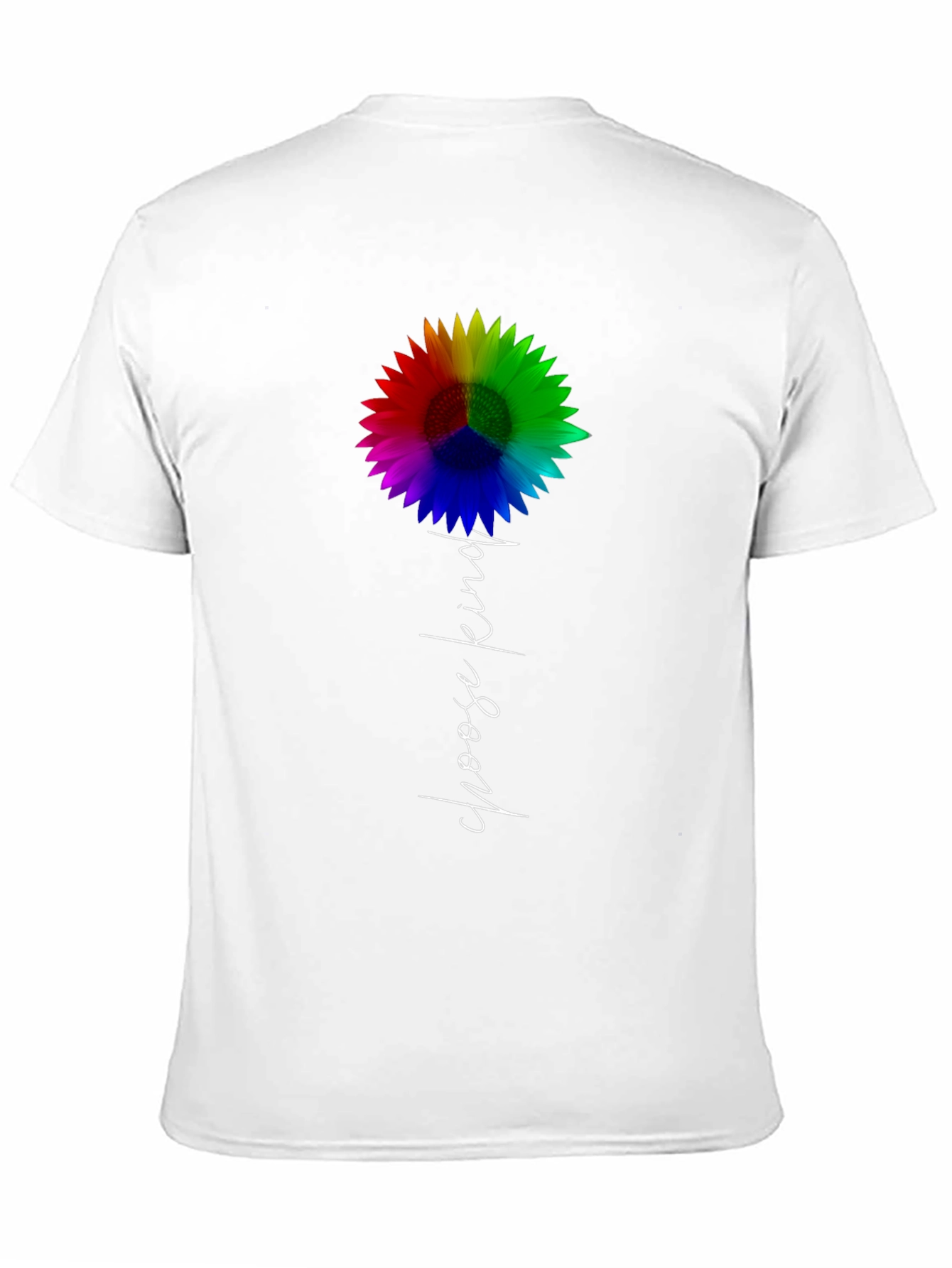 Choose Kind Rainbow Sunflower Graphic Tee