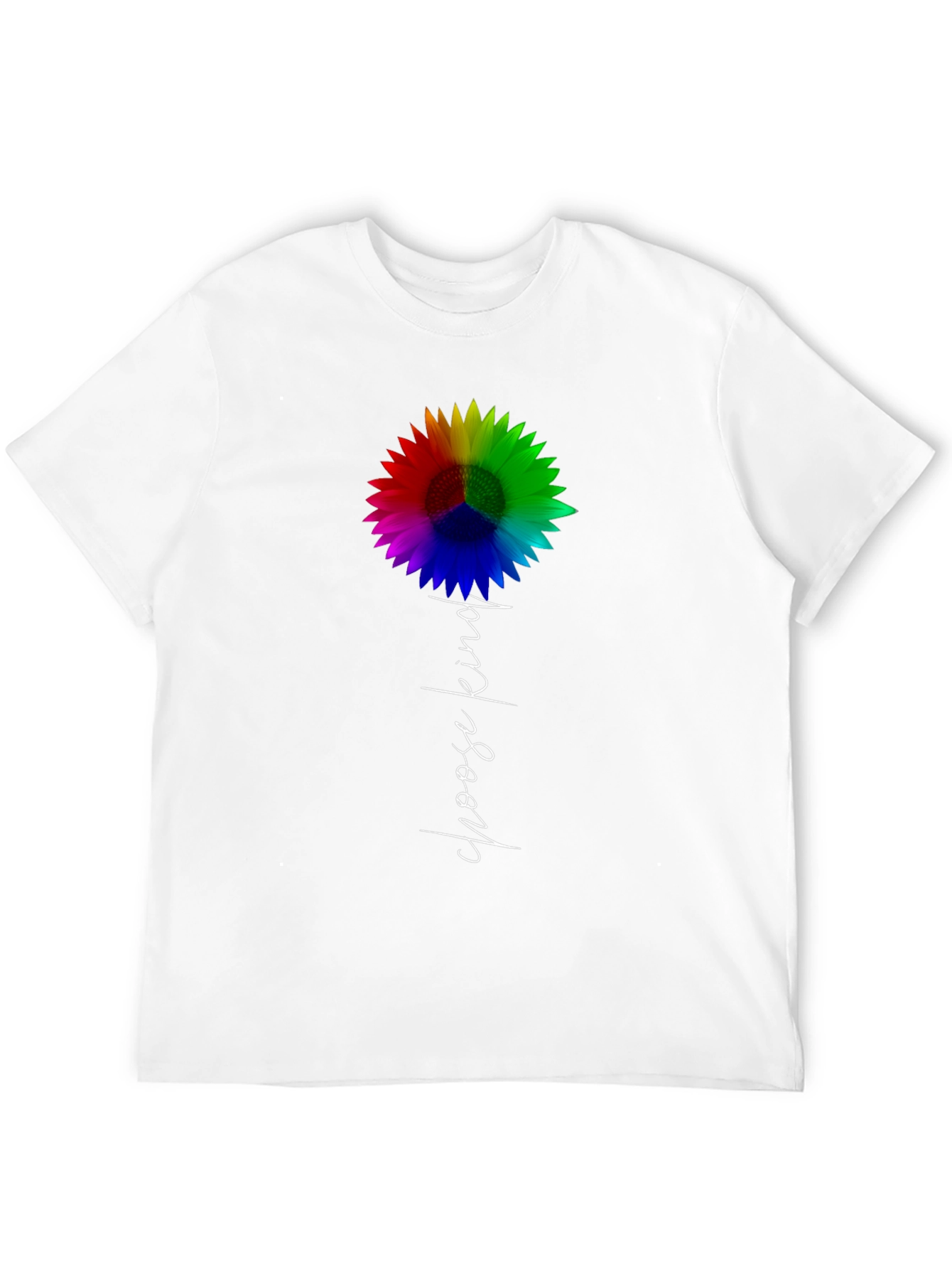 Choose Kind Rainbow Sunflower Graphic Tee