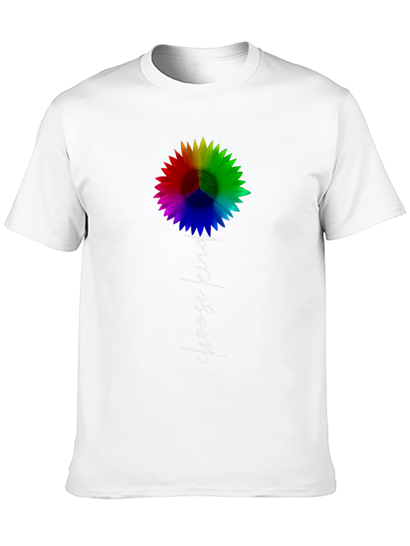 Choose Kind Rainbow Sunflower Graphic Tee