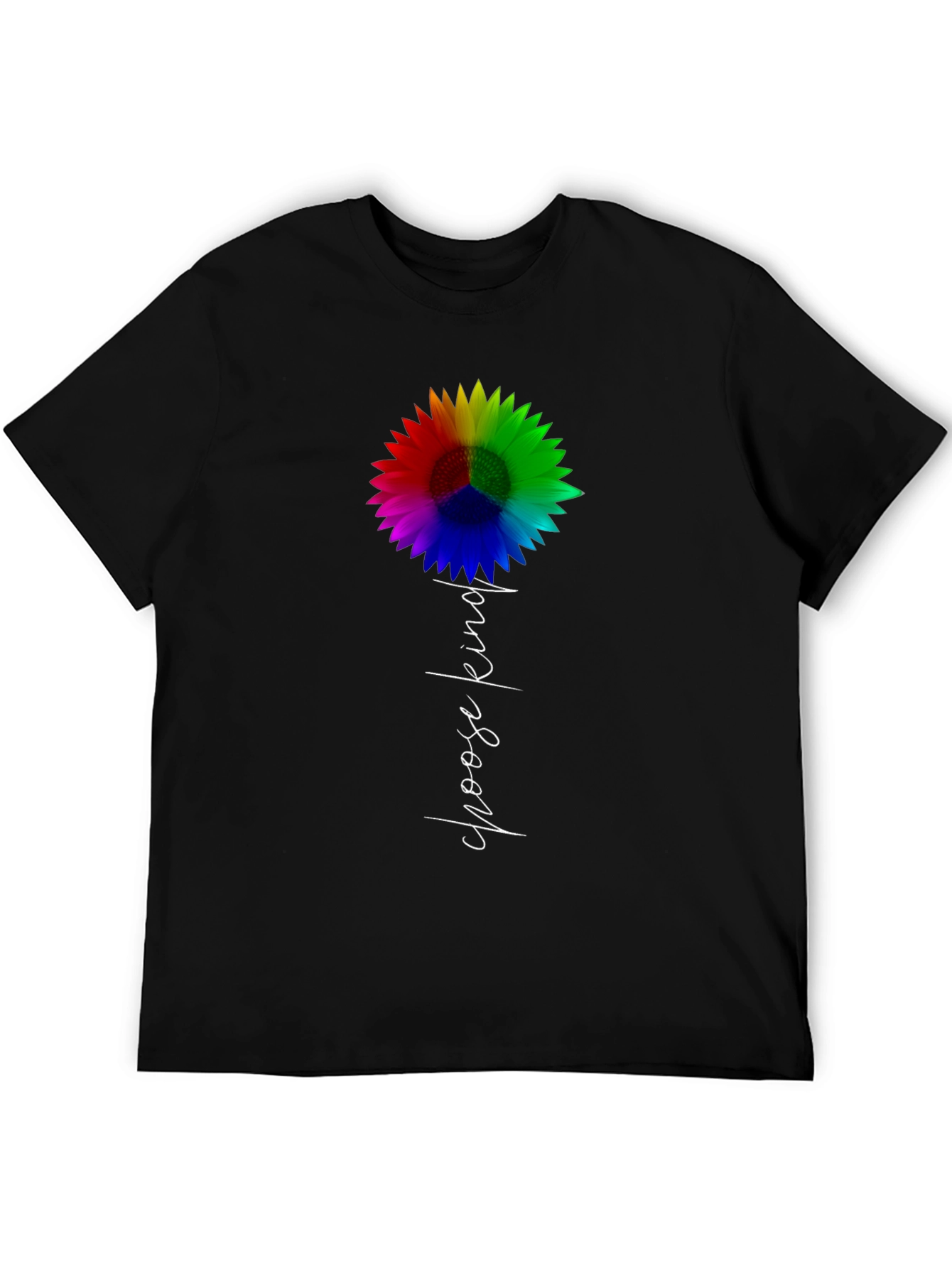 Choose Kind Rainbow Sunflower Graphic Tee
