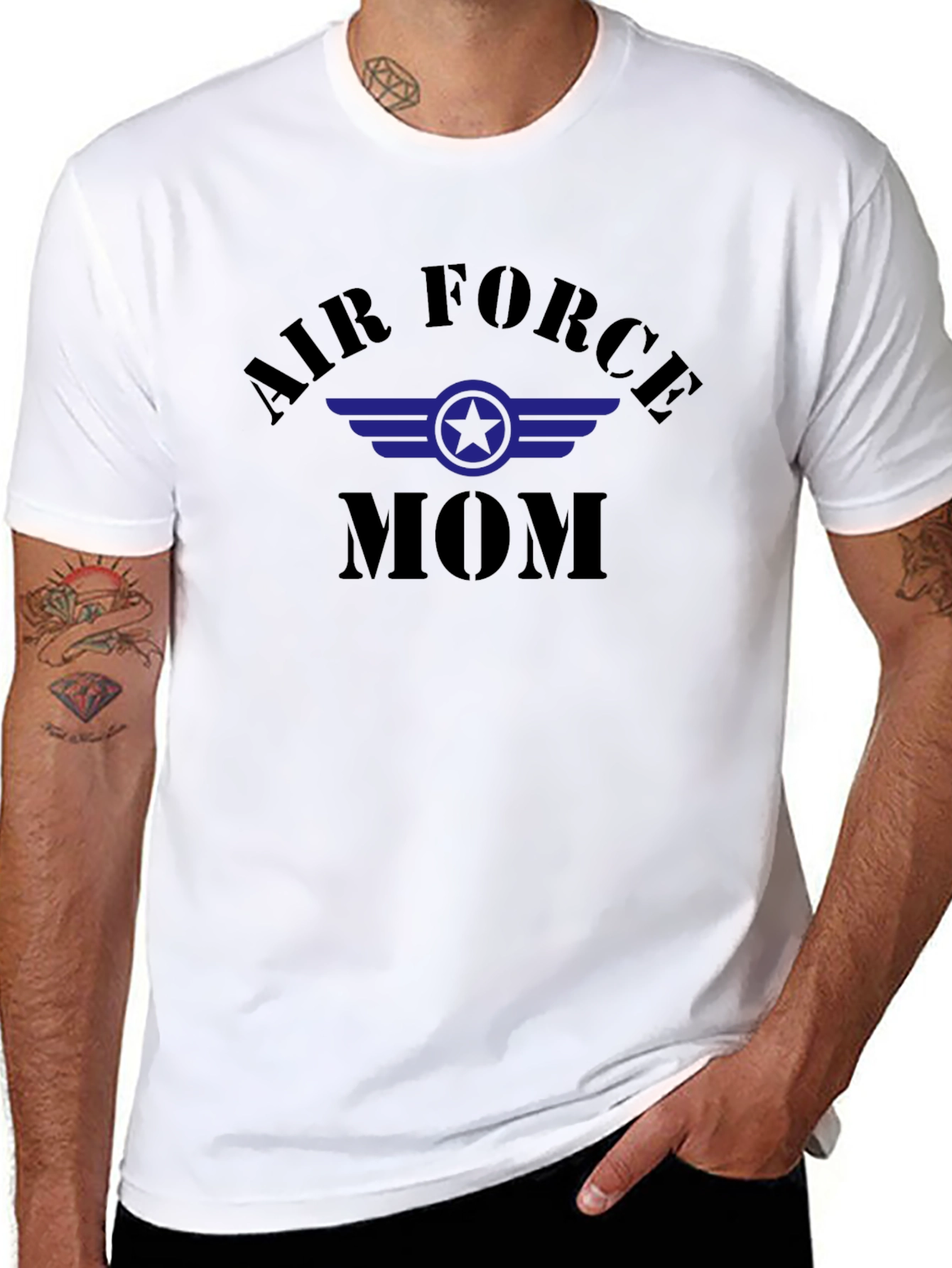 Air Force Mom Graphic T-Shirt - Military Pride