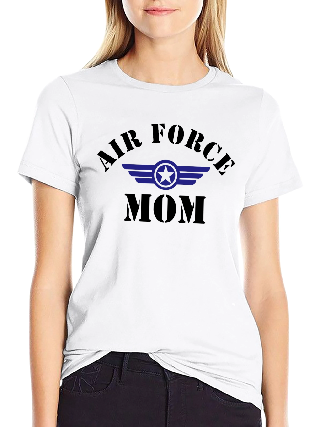 Air Force Mom Graphic T-Shirt - Military Pride