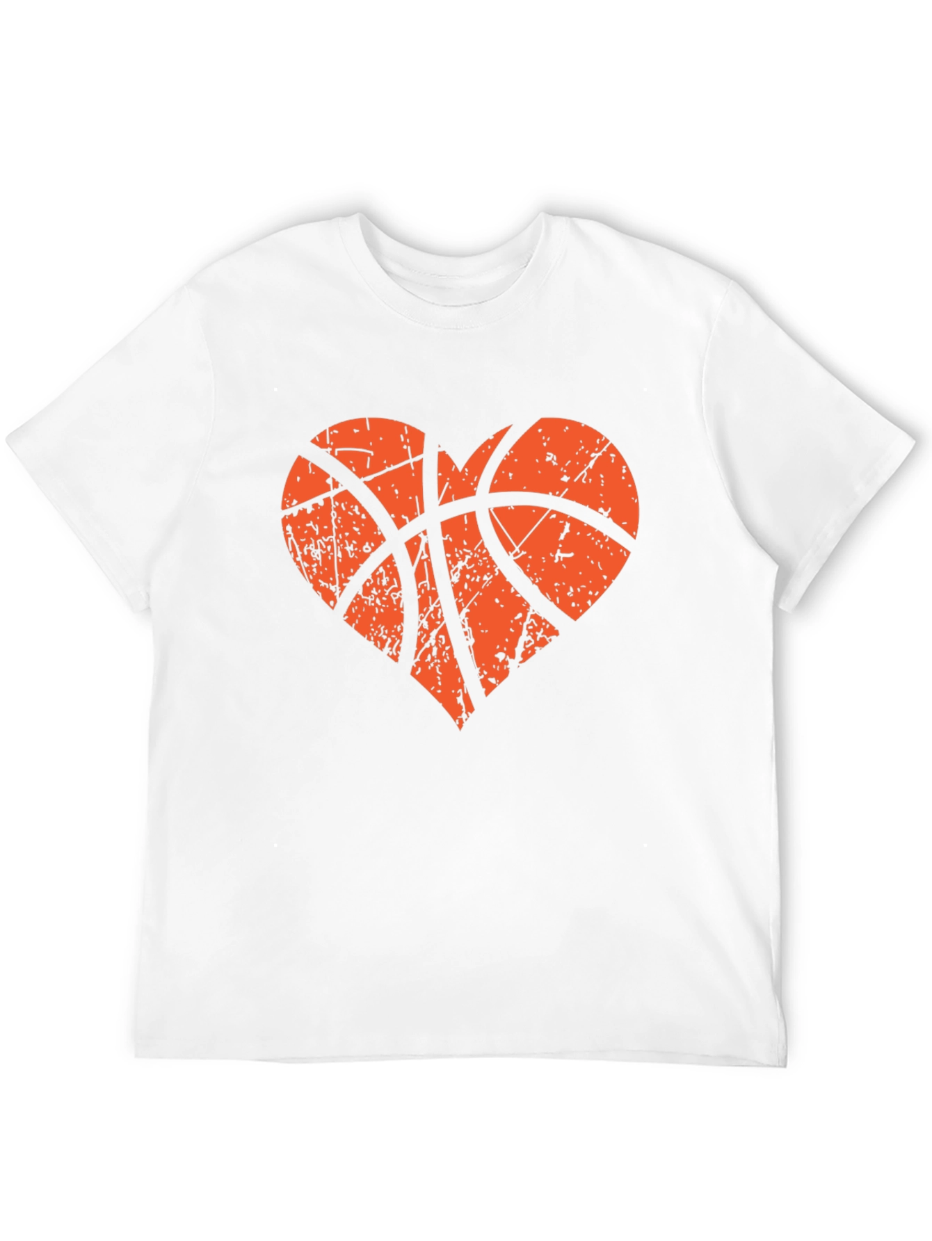 Basketball Heart Graphic Tee - Love the Game!