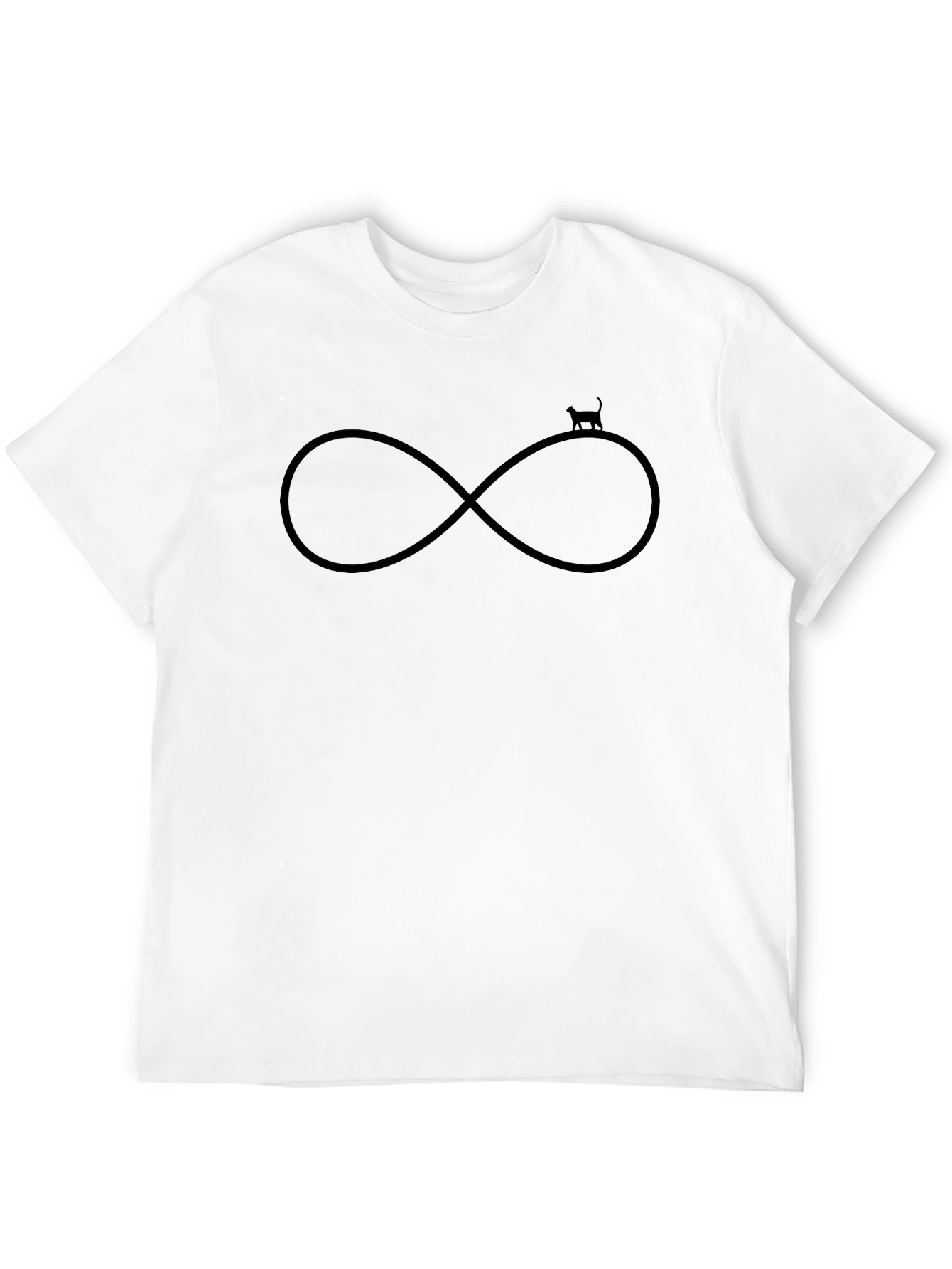 Infinity Cat Black T-Shirt
