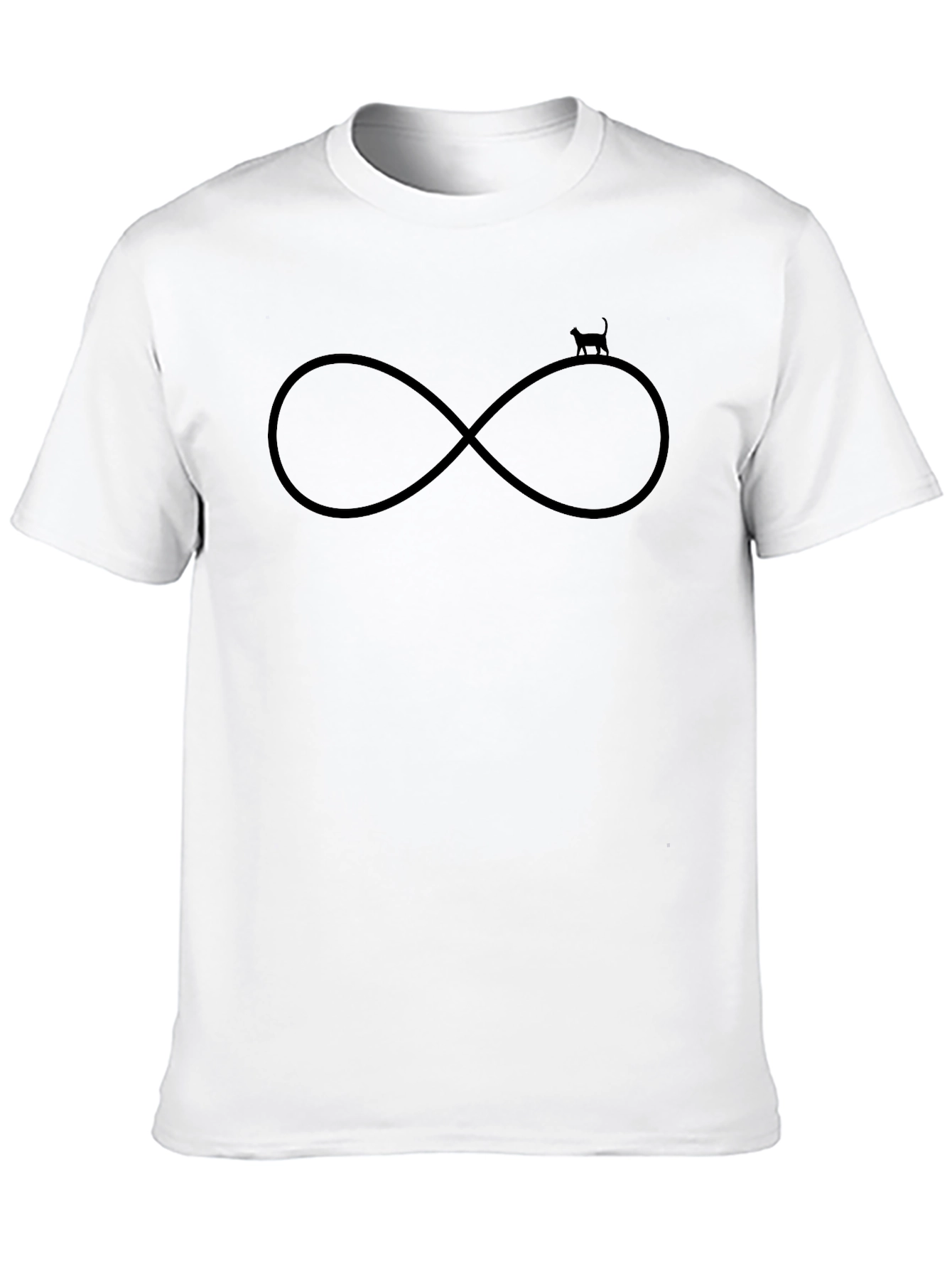 Infinity Cat Black T-Shirt