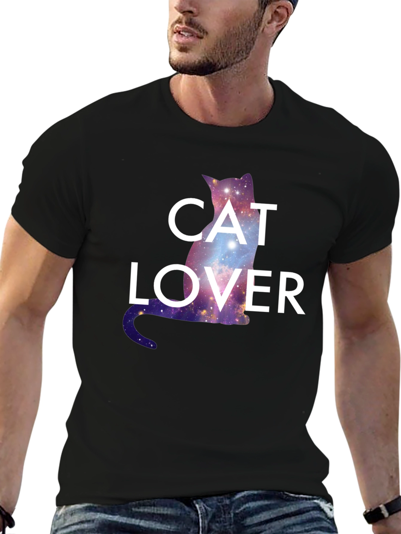 Cosmic Cat Lover Graphic Tee