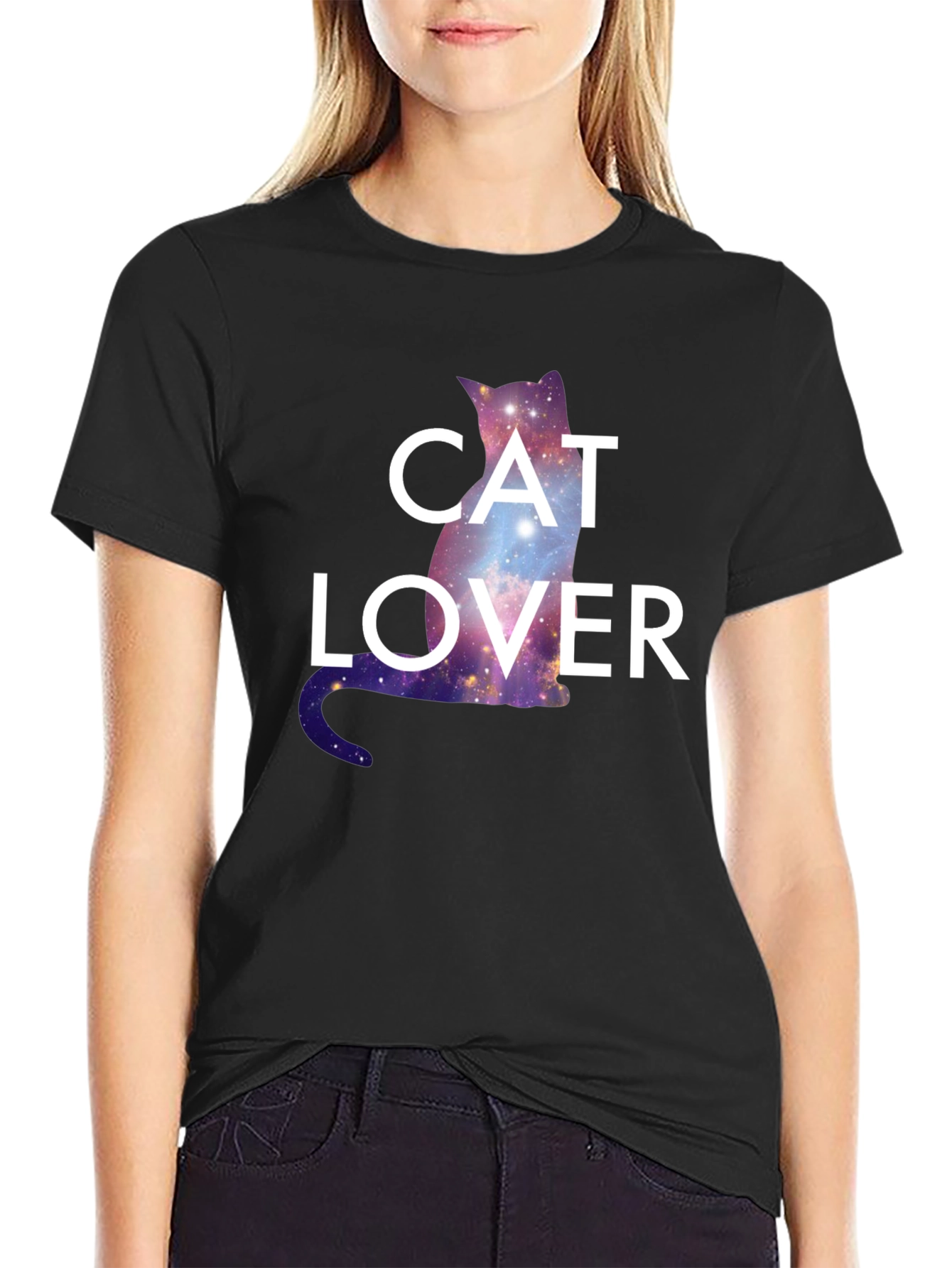 Cosmic Cat Lover Graphic Tee